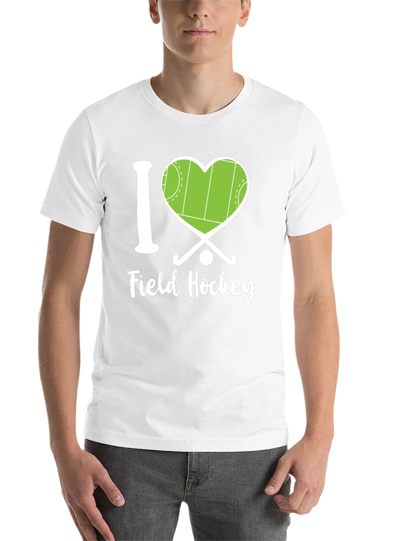 Black I Love Field Hockey Graphic Tee view 14