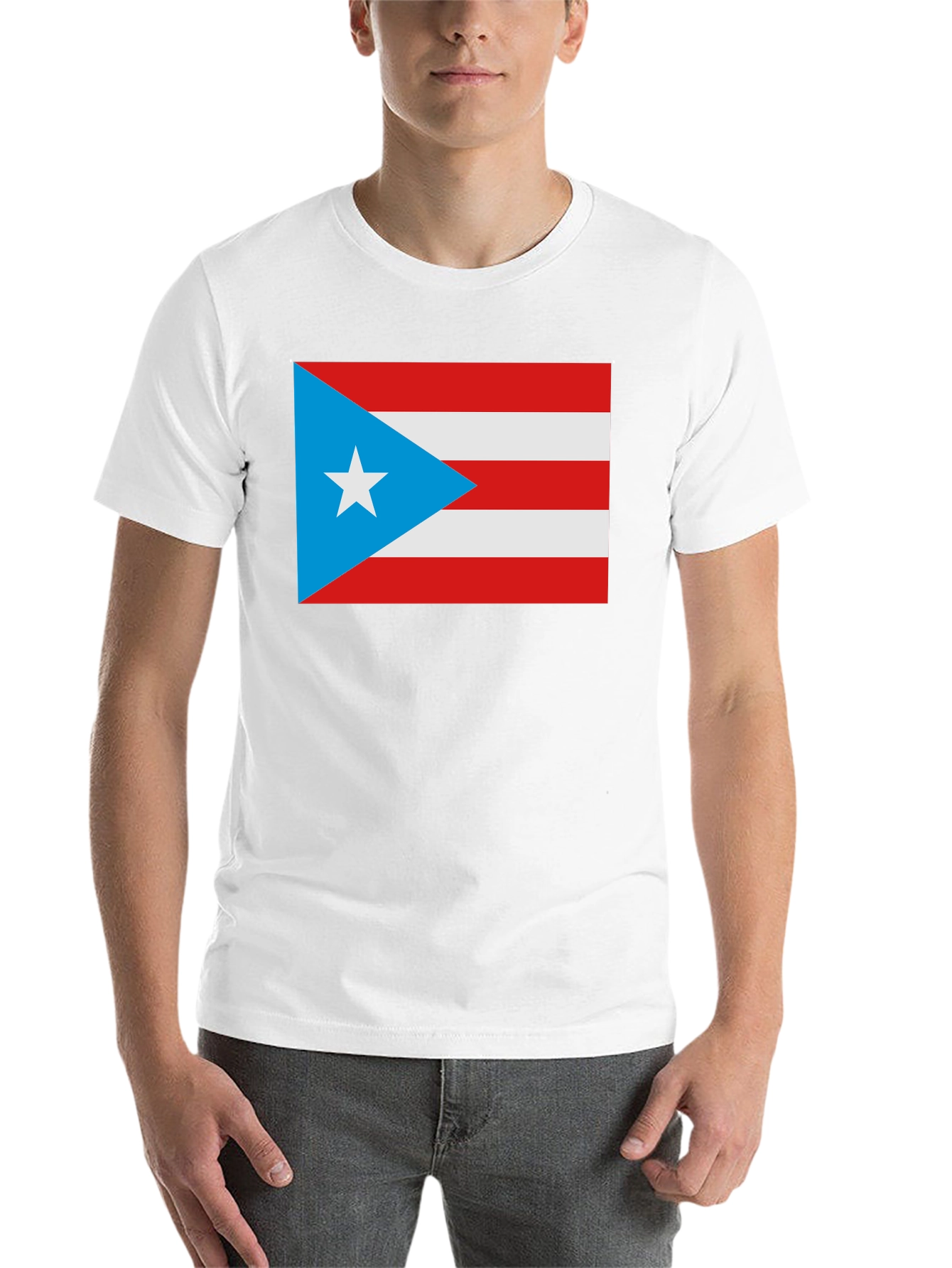 Black Puerto Rico Flag Graphic T-Shirt view 14
