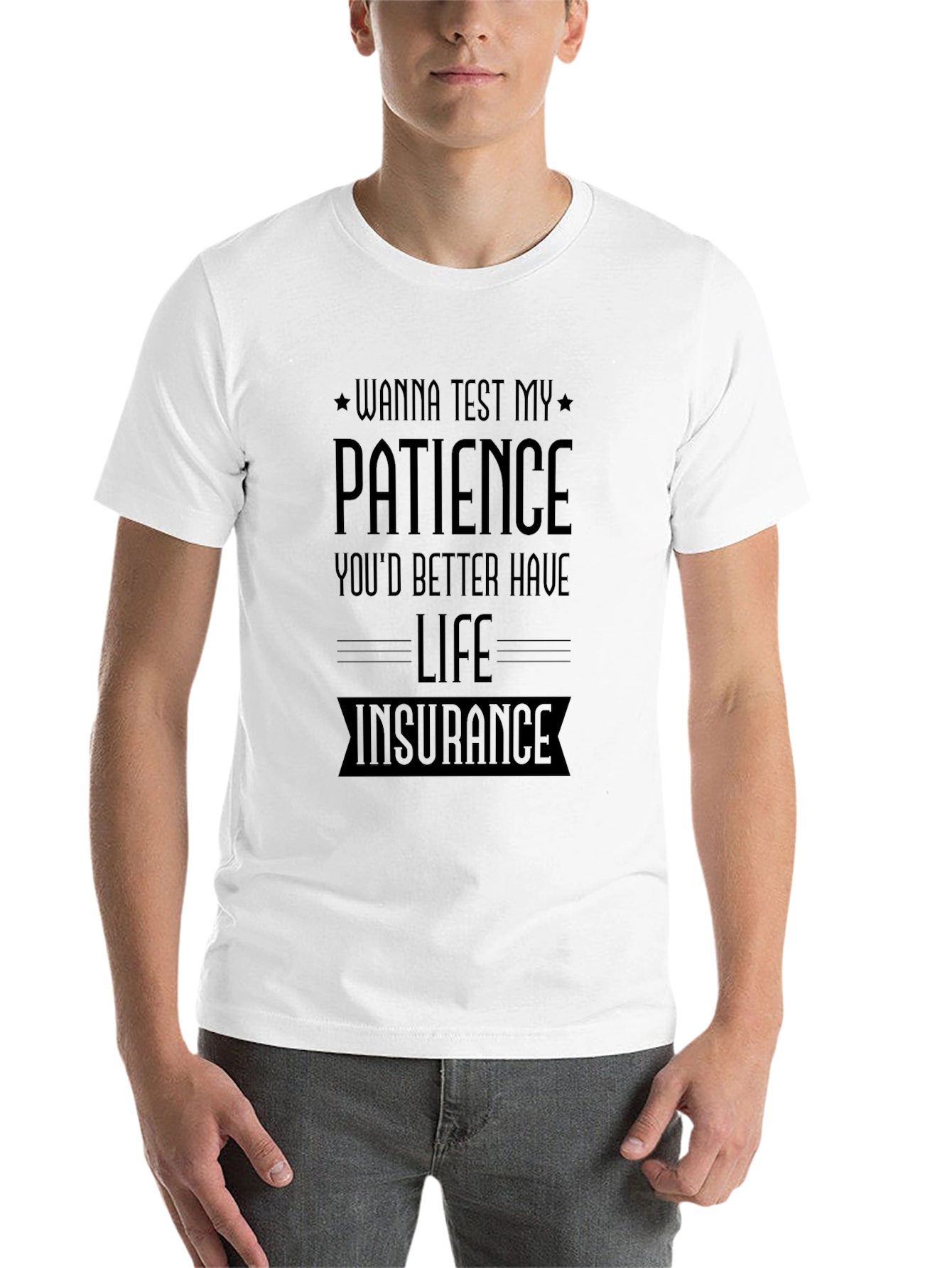 Black Wanna Test My Patience T-Shirt view 14