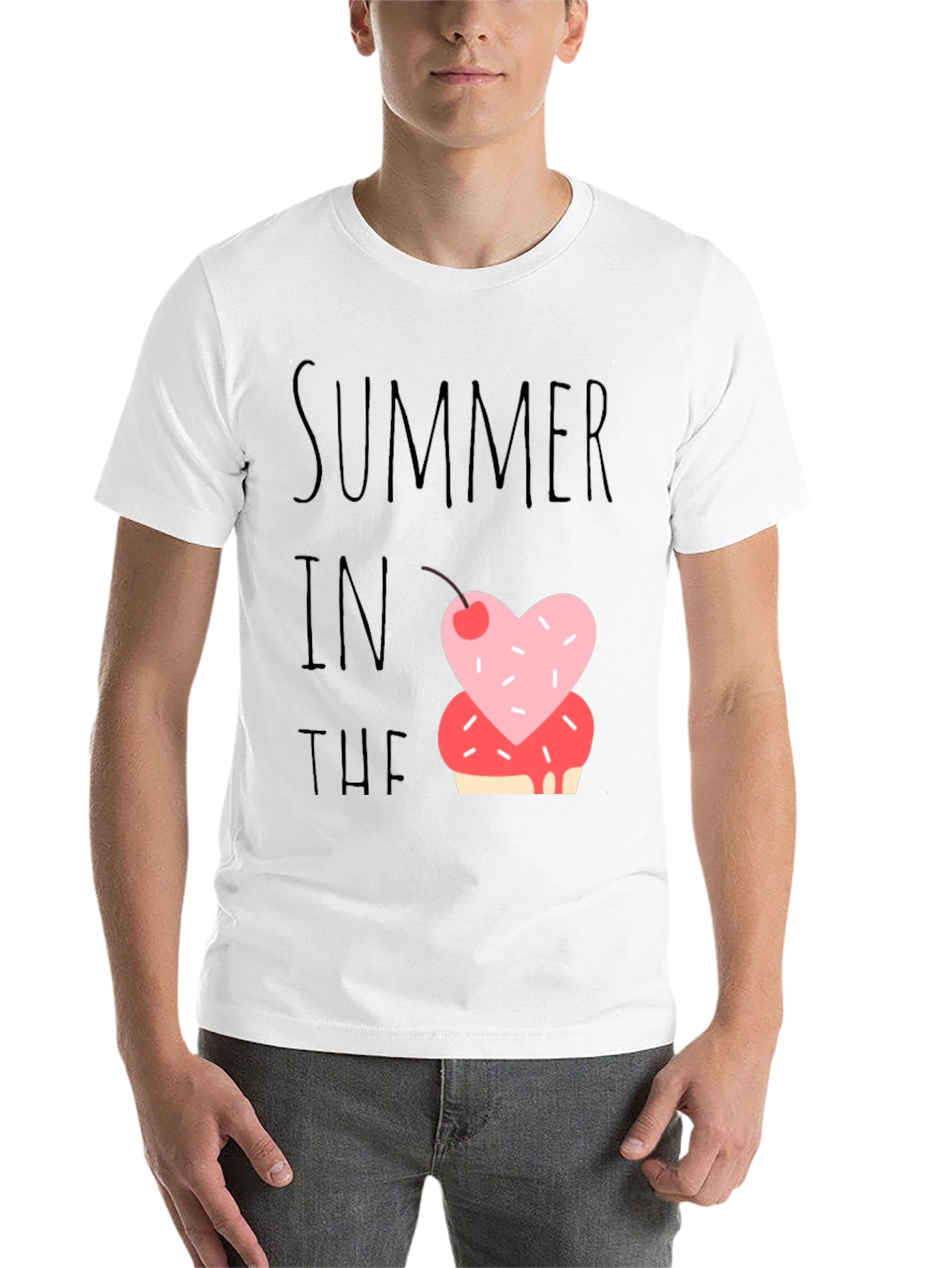 Black Summer Sweet Treat Tee - Fun Casual Shirt view 14