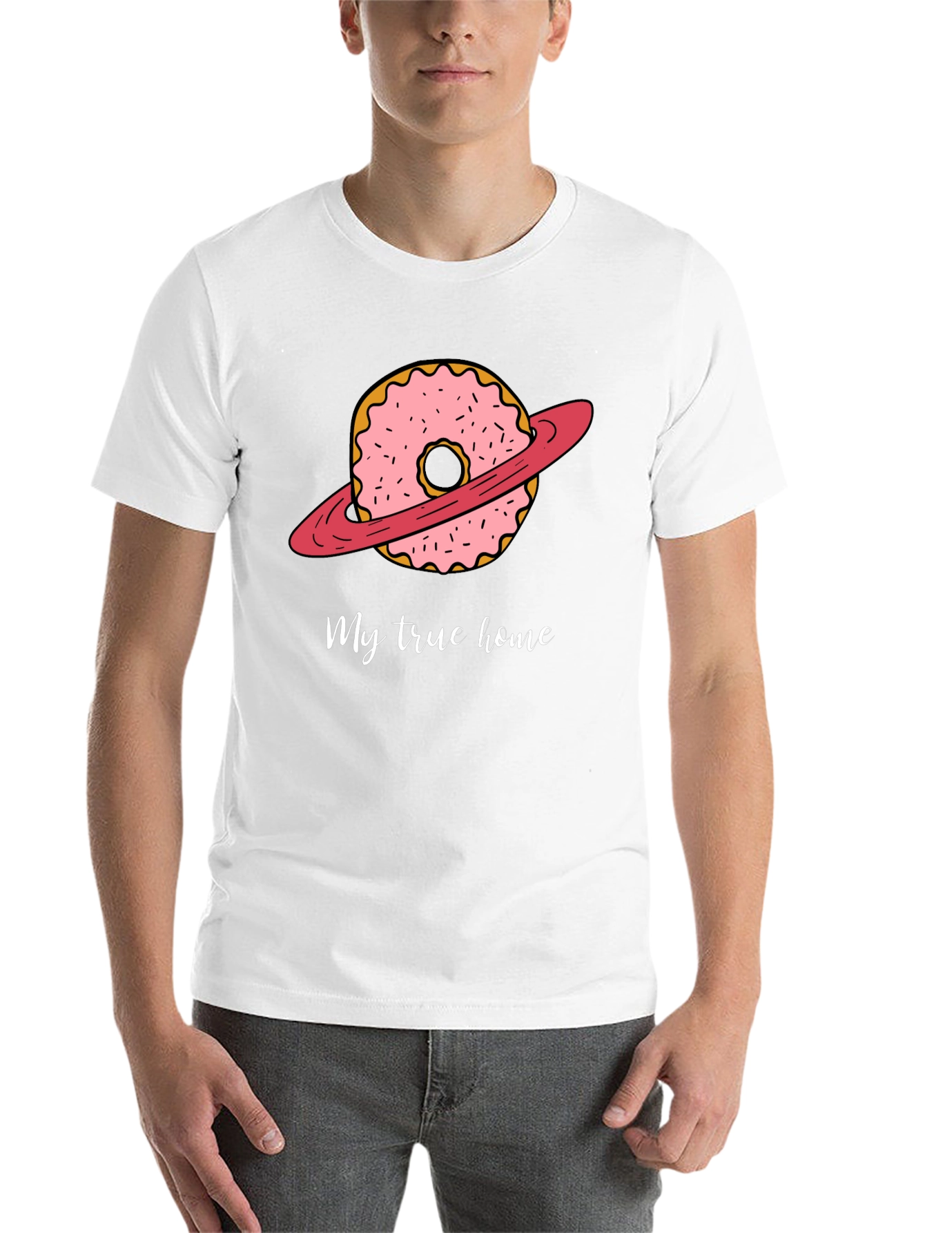 Black Donut Planet T-Shirt - My True Home view 14