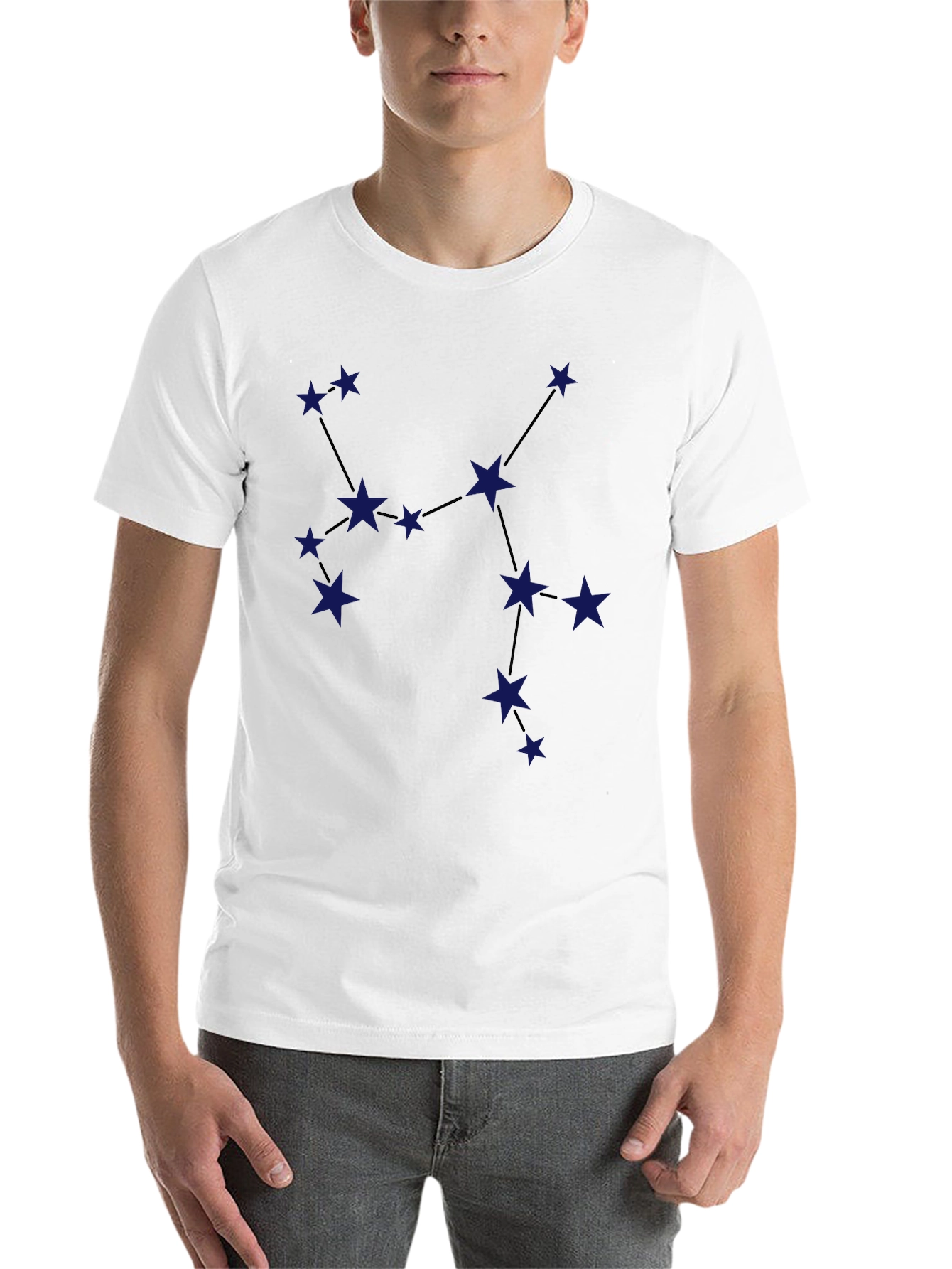 Black Constellation Graphic Tee - Stylish Star Design view 14