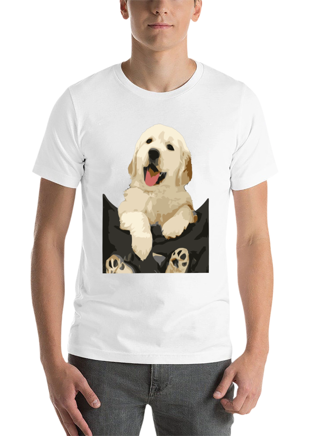 Black Puppy Pocket Graphic Tee view 14