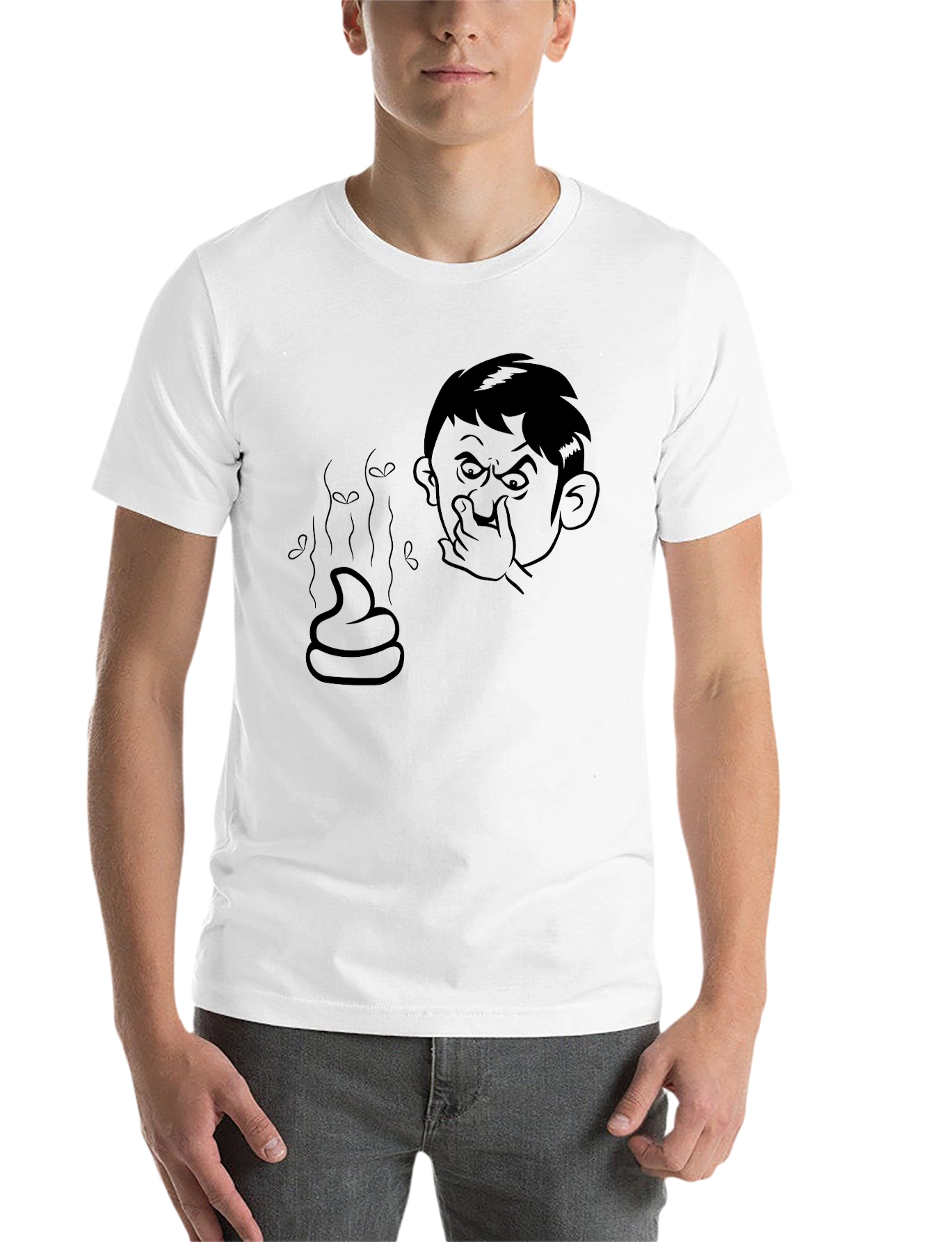 Black Funny Stinky T-Shirt - Men's Graphic Tee view 14