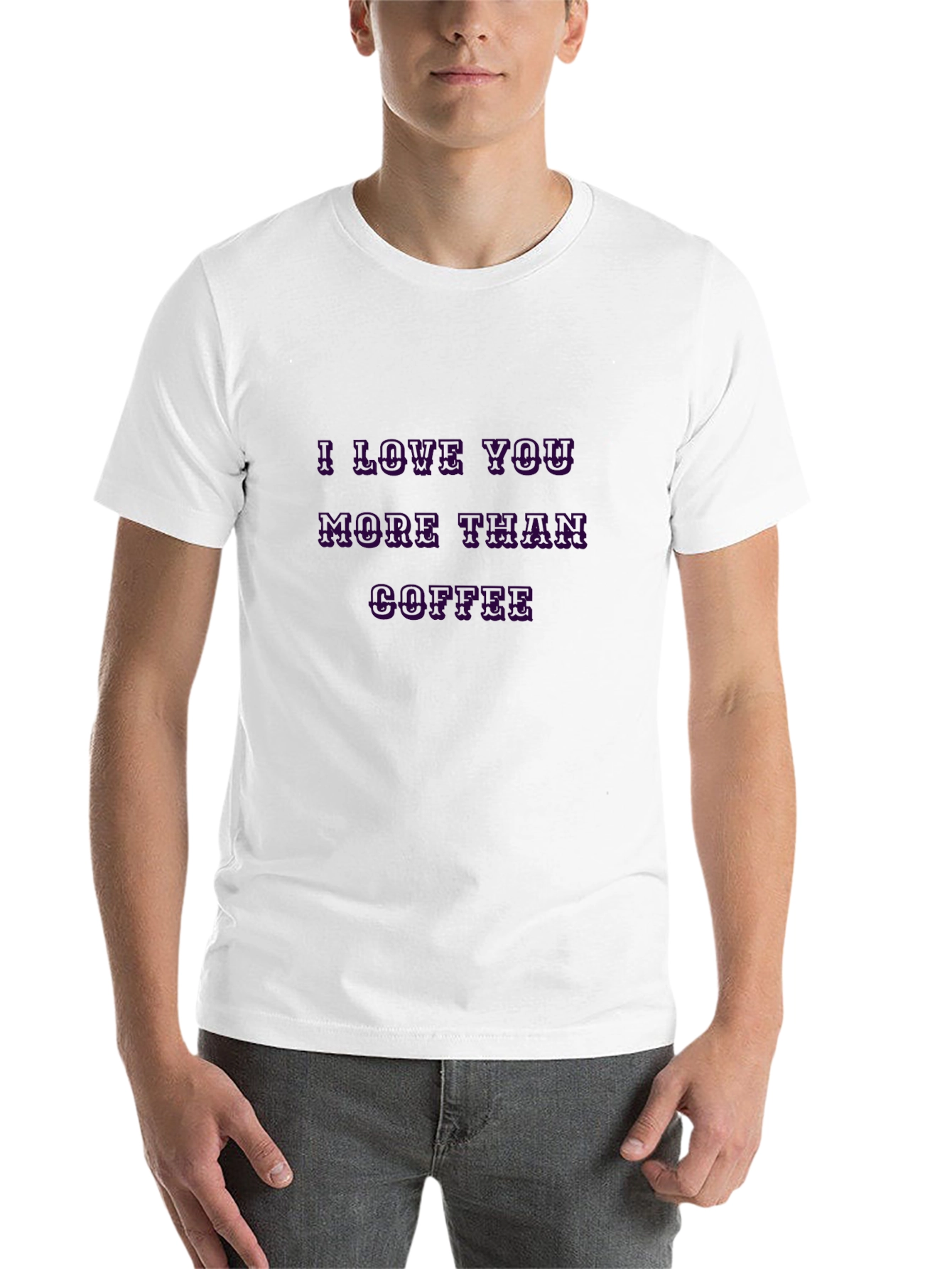 Black I Love You More Than Coffee Graphic Tee view 14