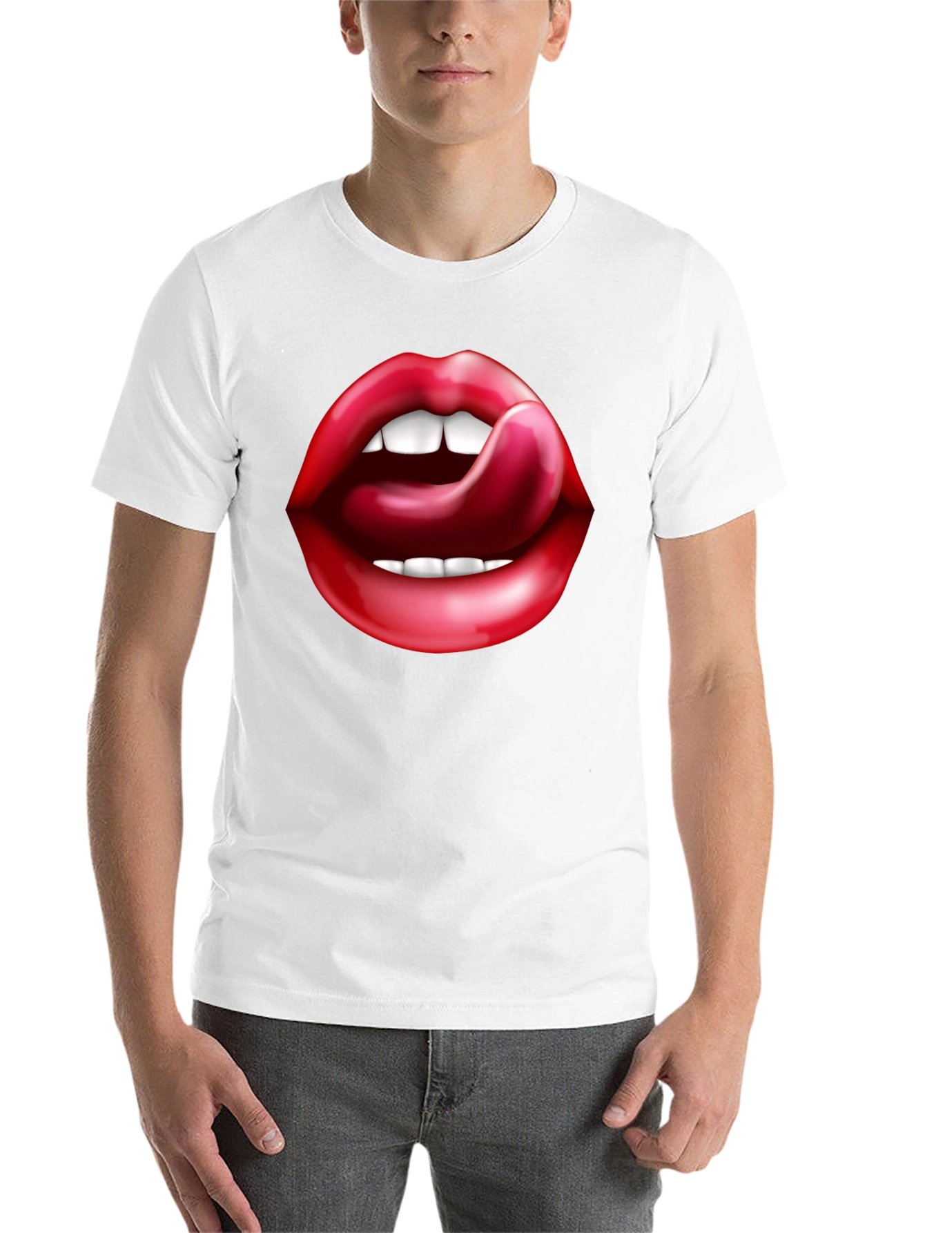 Black Lips Tongue Graphic Tee - Black view 14