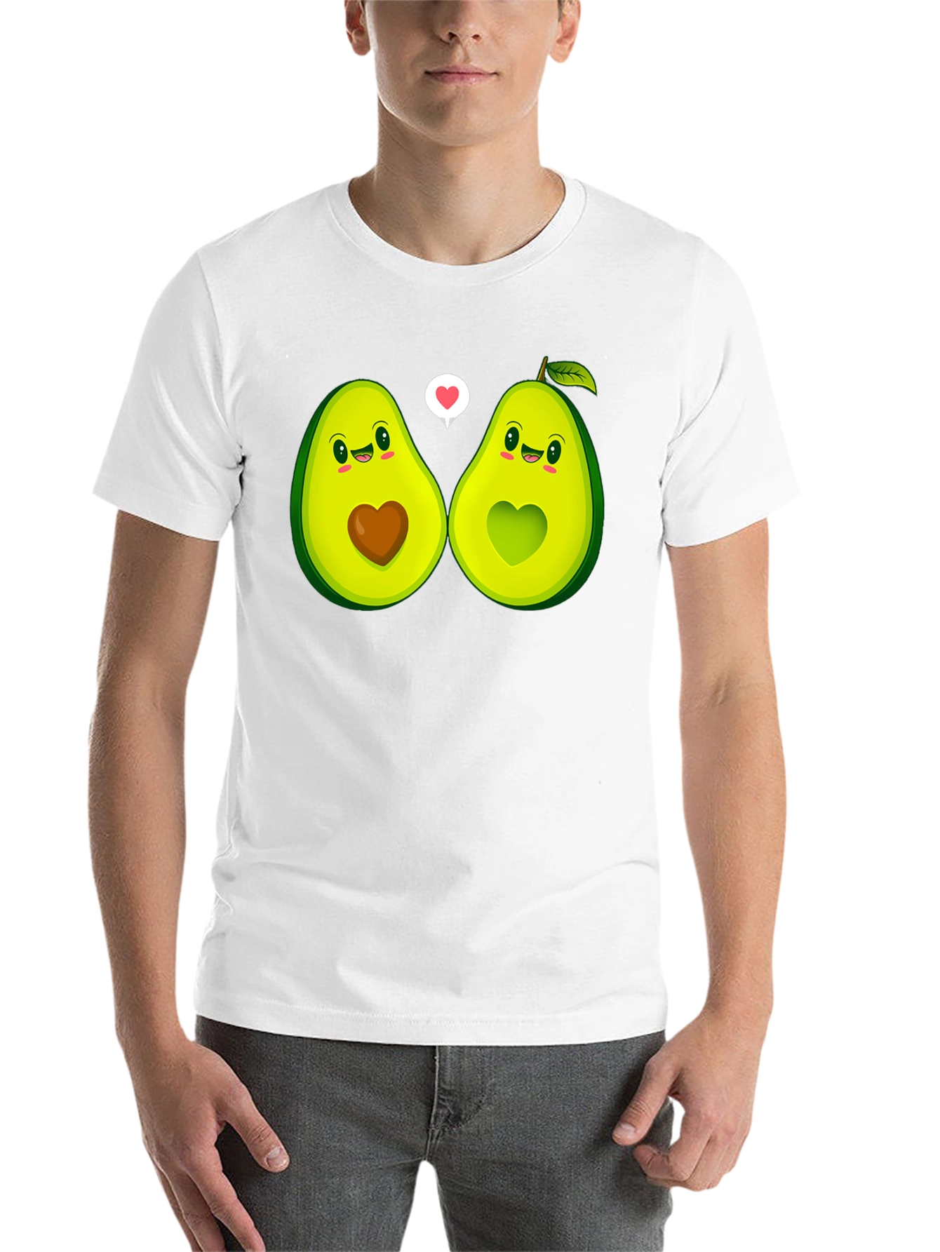 Black Avocado Love Graphic T-Shirt - Black Cotton Tee view 14