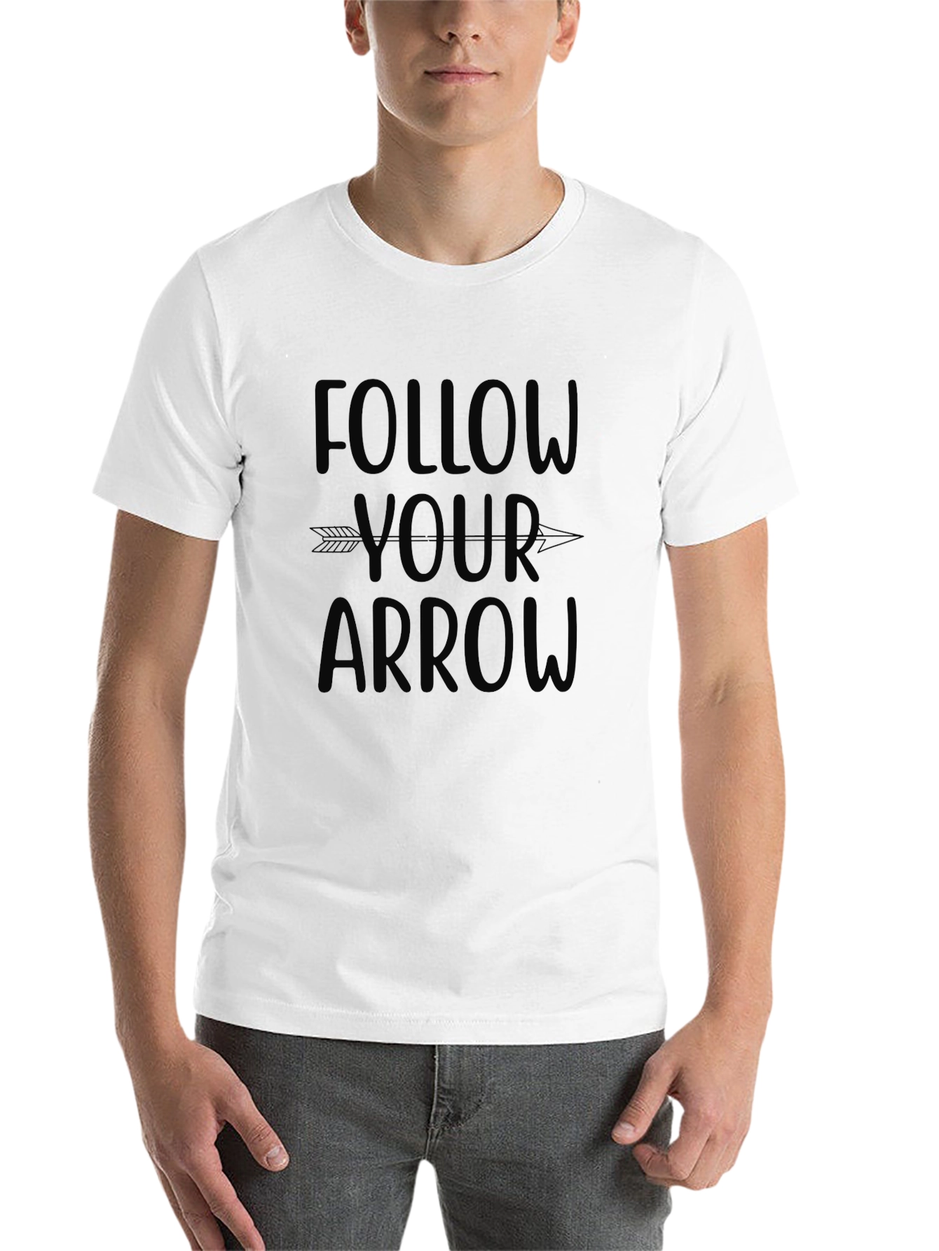Black Follow Your Arrow Black T-Shirt view 14