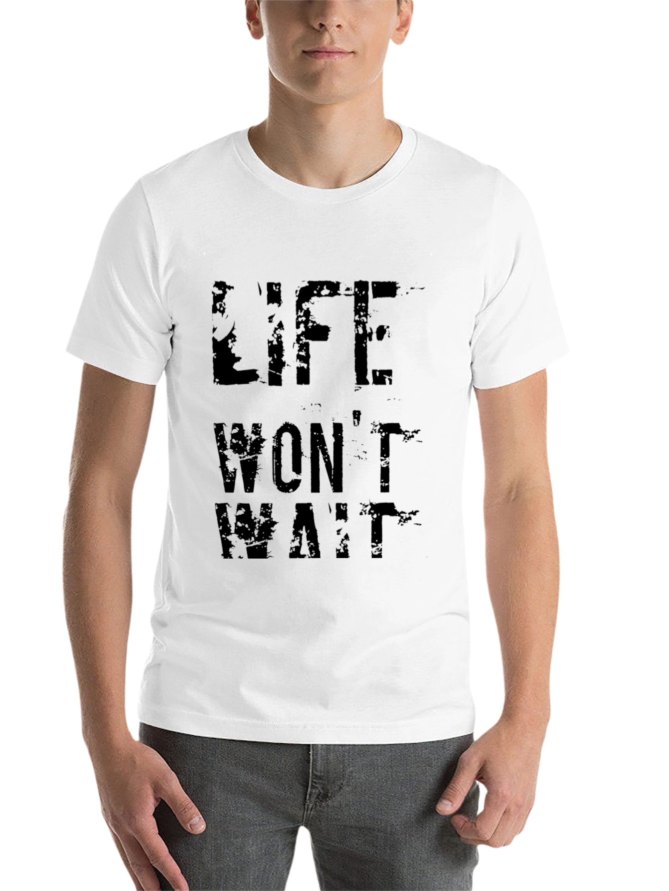 Black Life Won't Wait Graphic Tee view 14