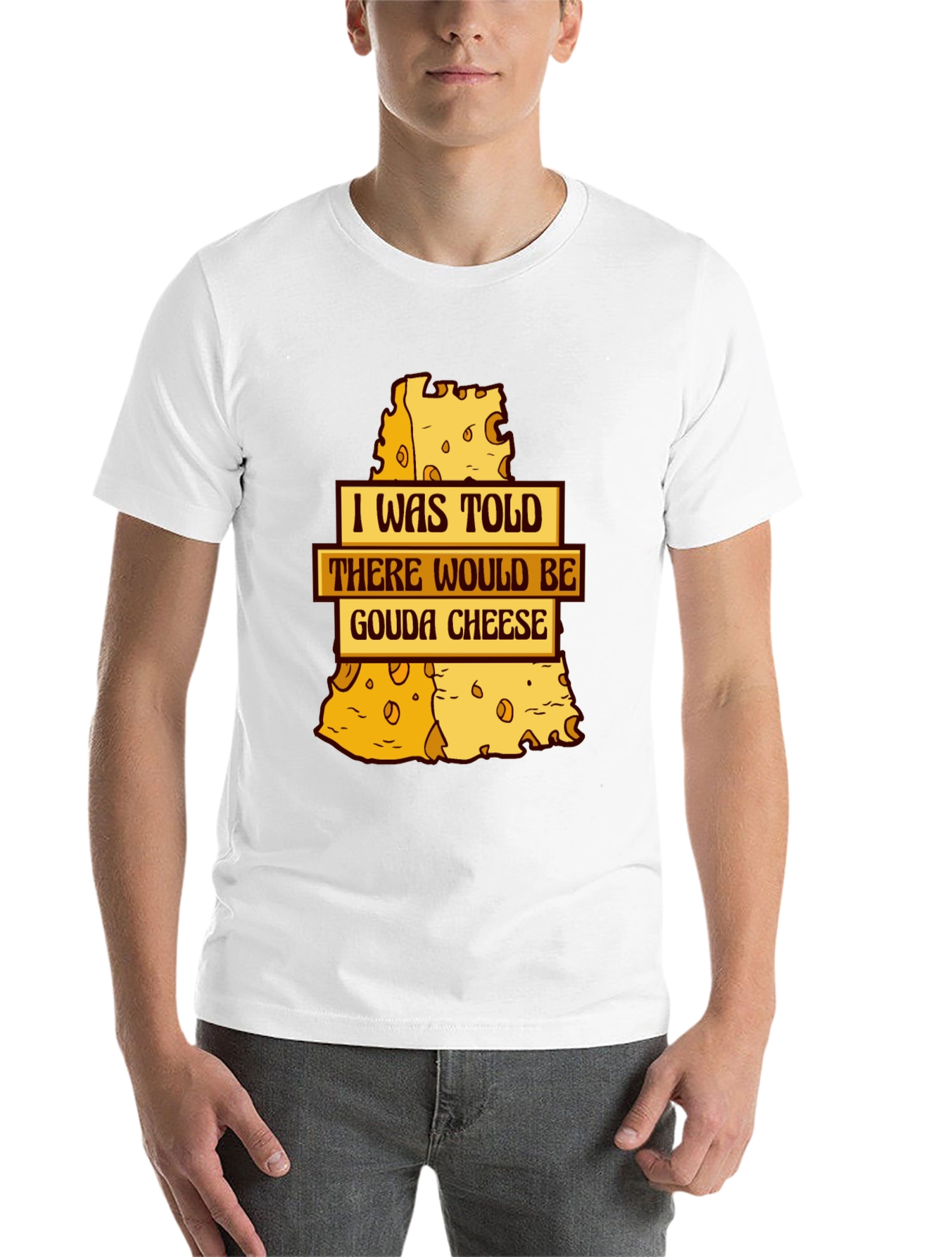 Black Gouda Cheese T-Shirt - Funny Foodie Tee view 14