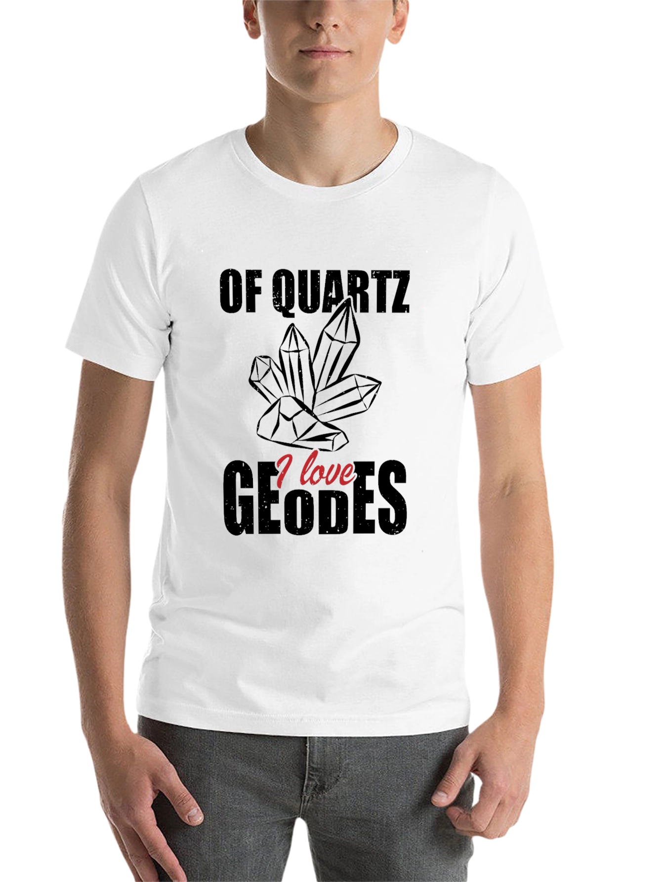 Black Quartz Geodes Graphic T-Shirt view 14