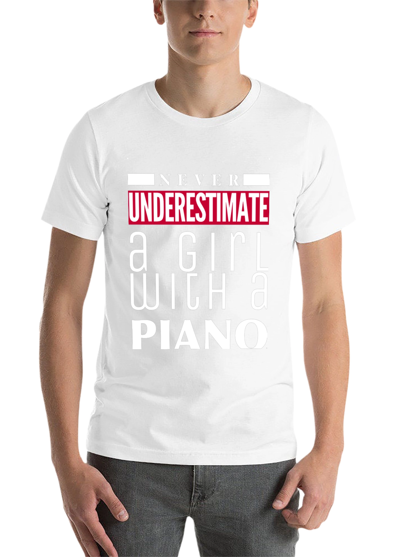 Black Never Underestimate Girl With A Piano T-Shirt view 14