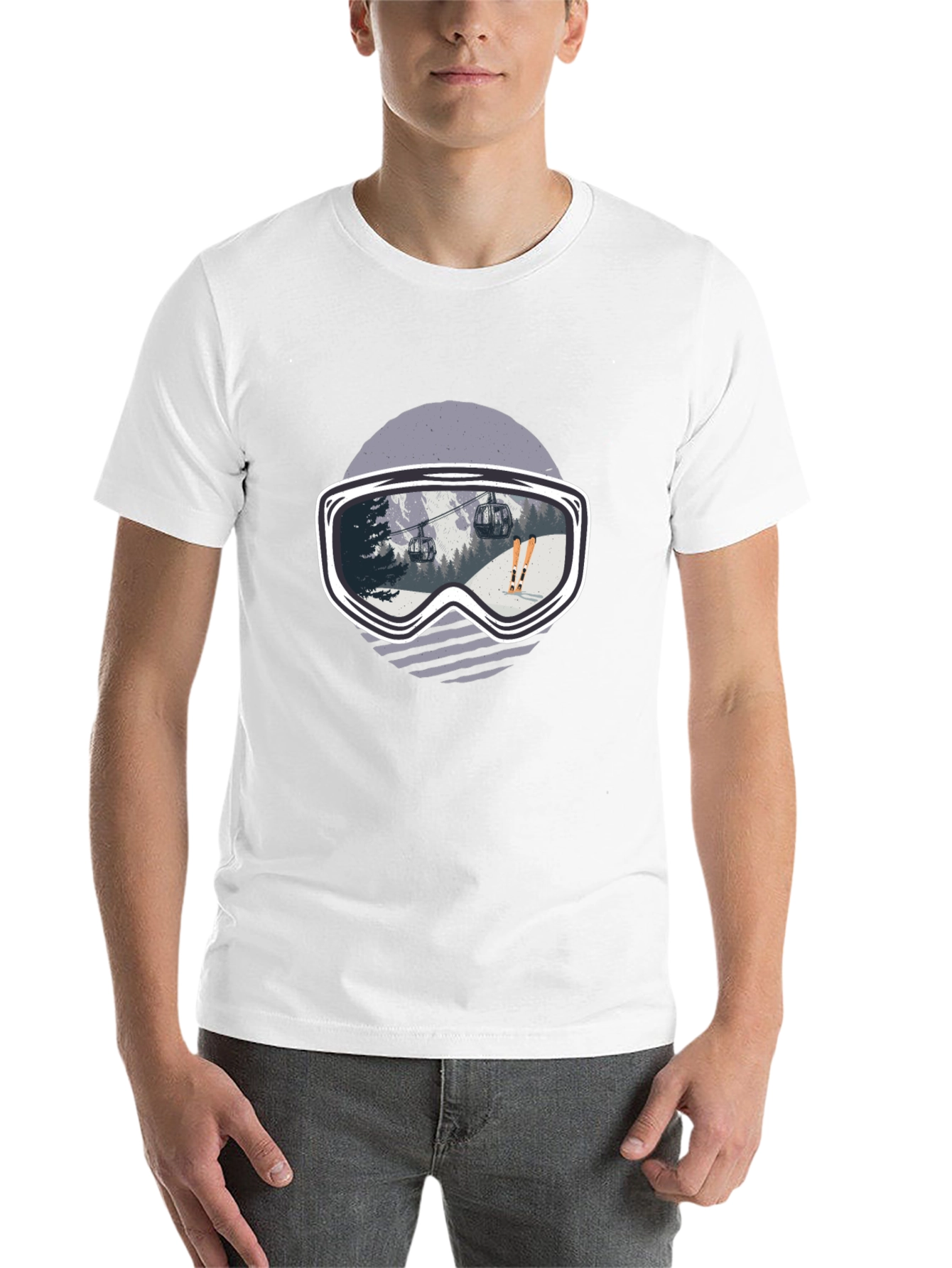 Ski Goggles Graphic Tee - Black - 14