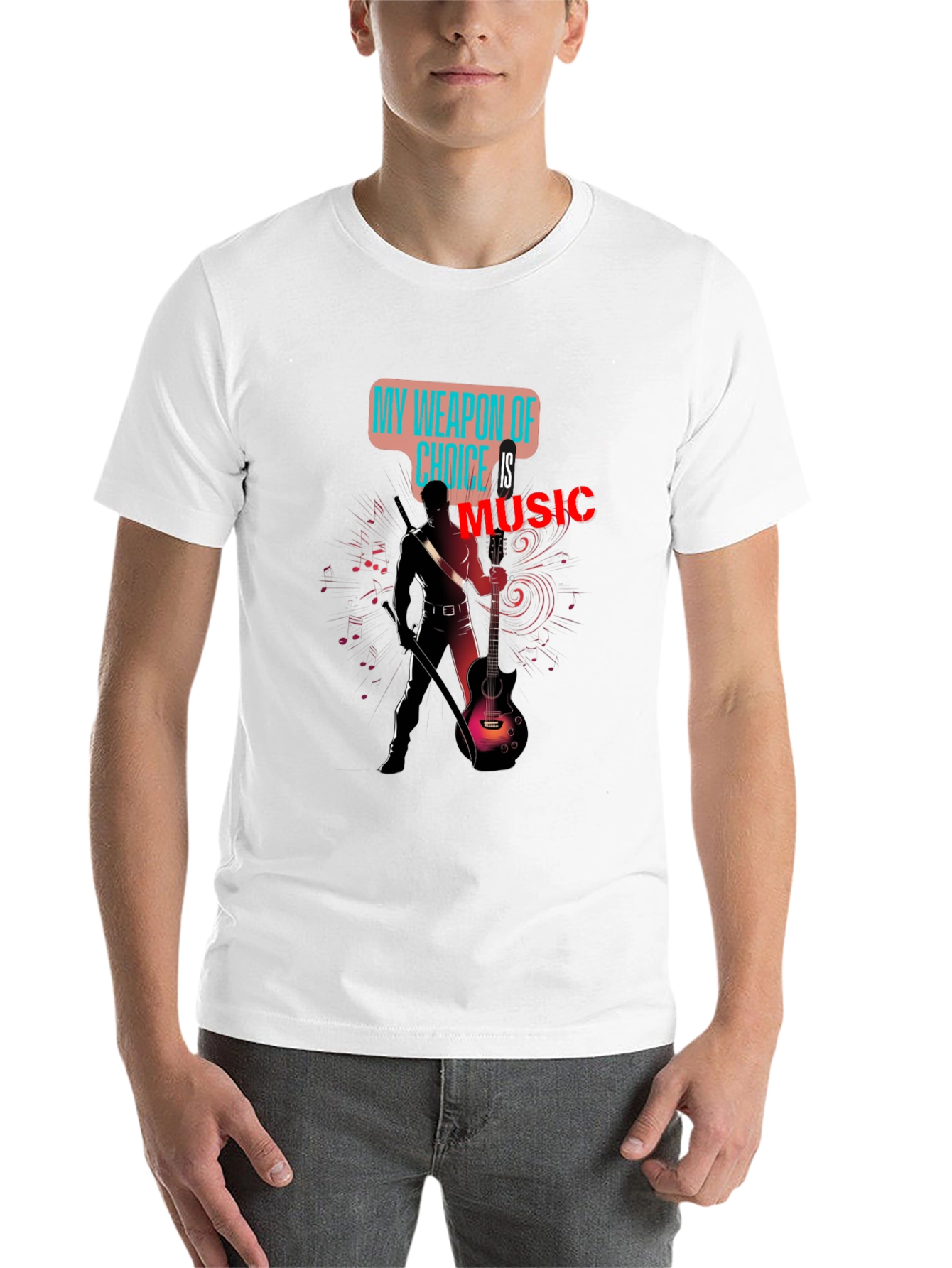 Black Music is My Weapon T-Shirt view 14