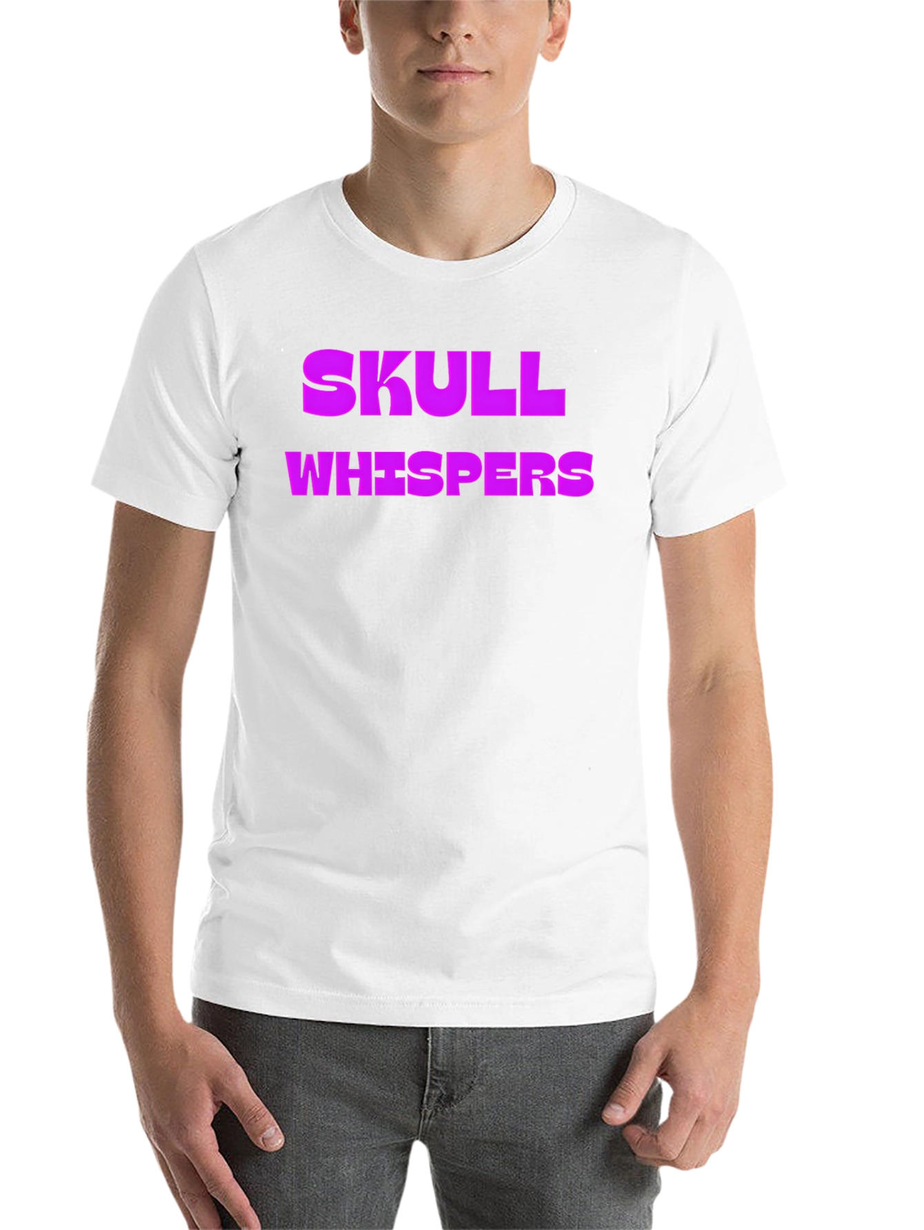 Black Skull Whispers Graphic Tee - Black Cotton view 14