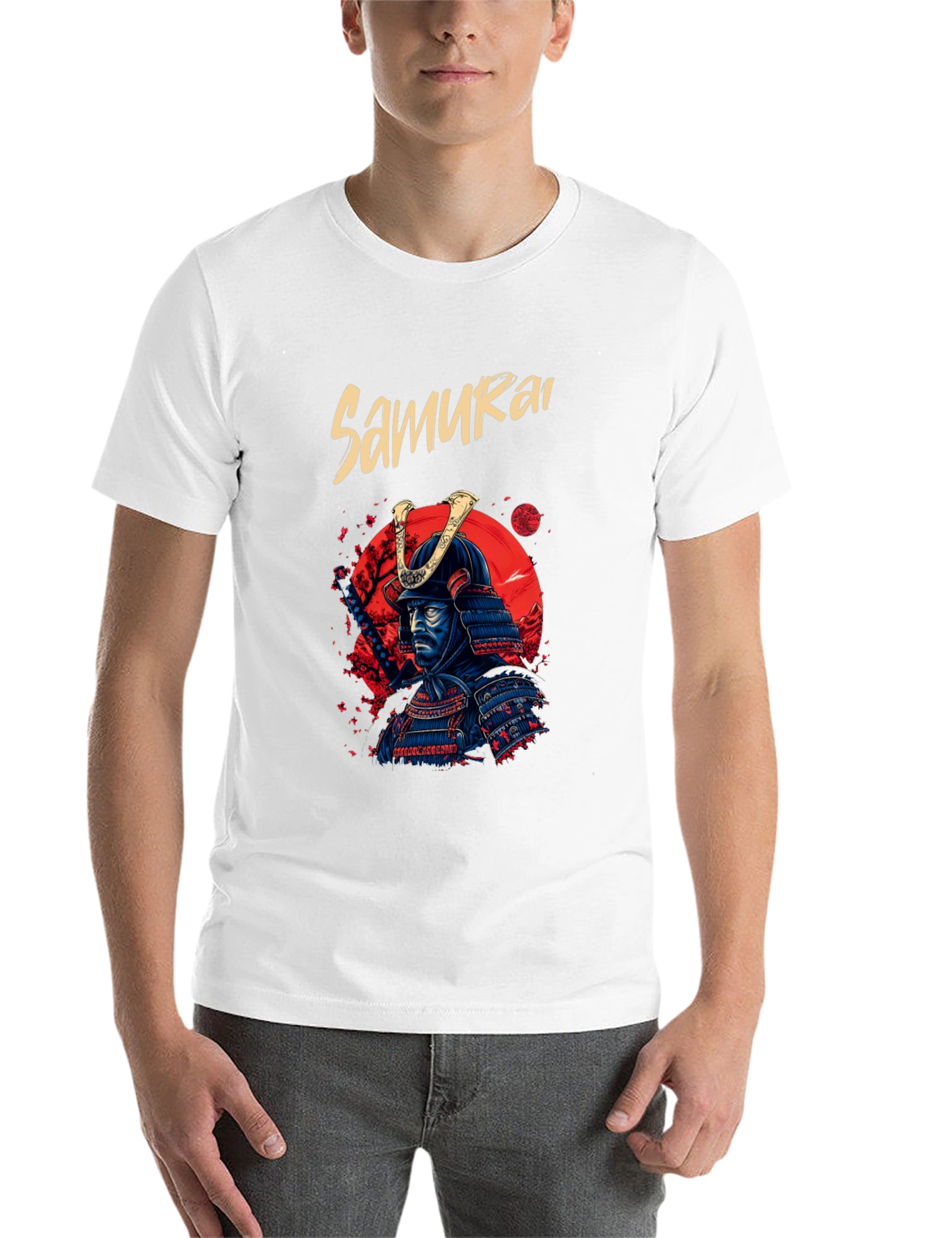 Black Samurai Warrior T-Shirt - Cool Graphic Tee view 14