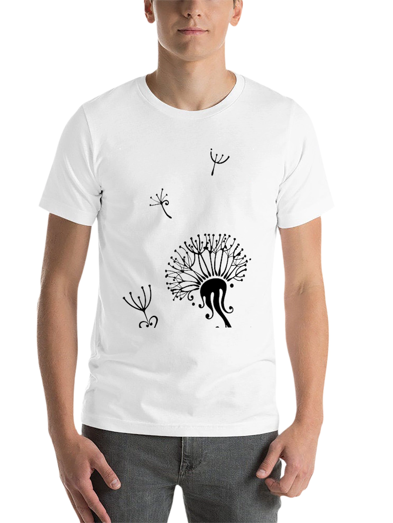 Black Black Dandelion Graphic Tee view 14