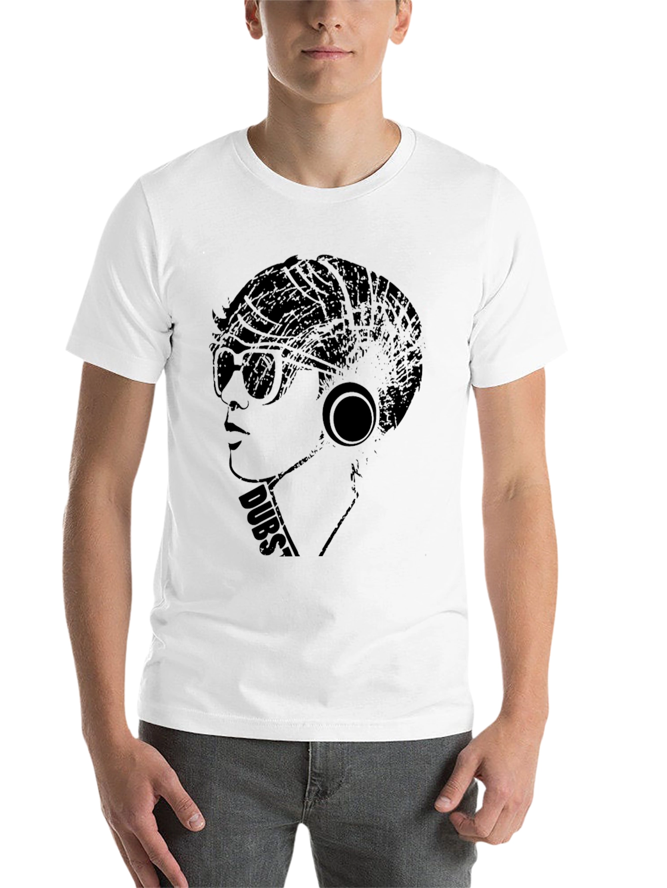 Black Dubstep Style Graphic Tee - Cool Black Shirt view 14