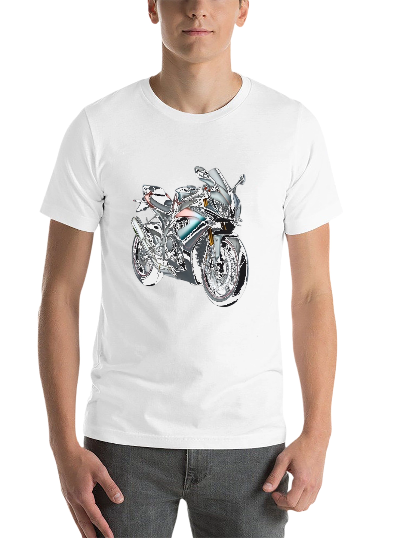 Black Motorcycle Graphic Tee - Ride in Style view 14
