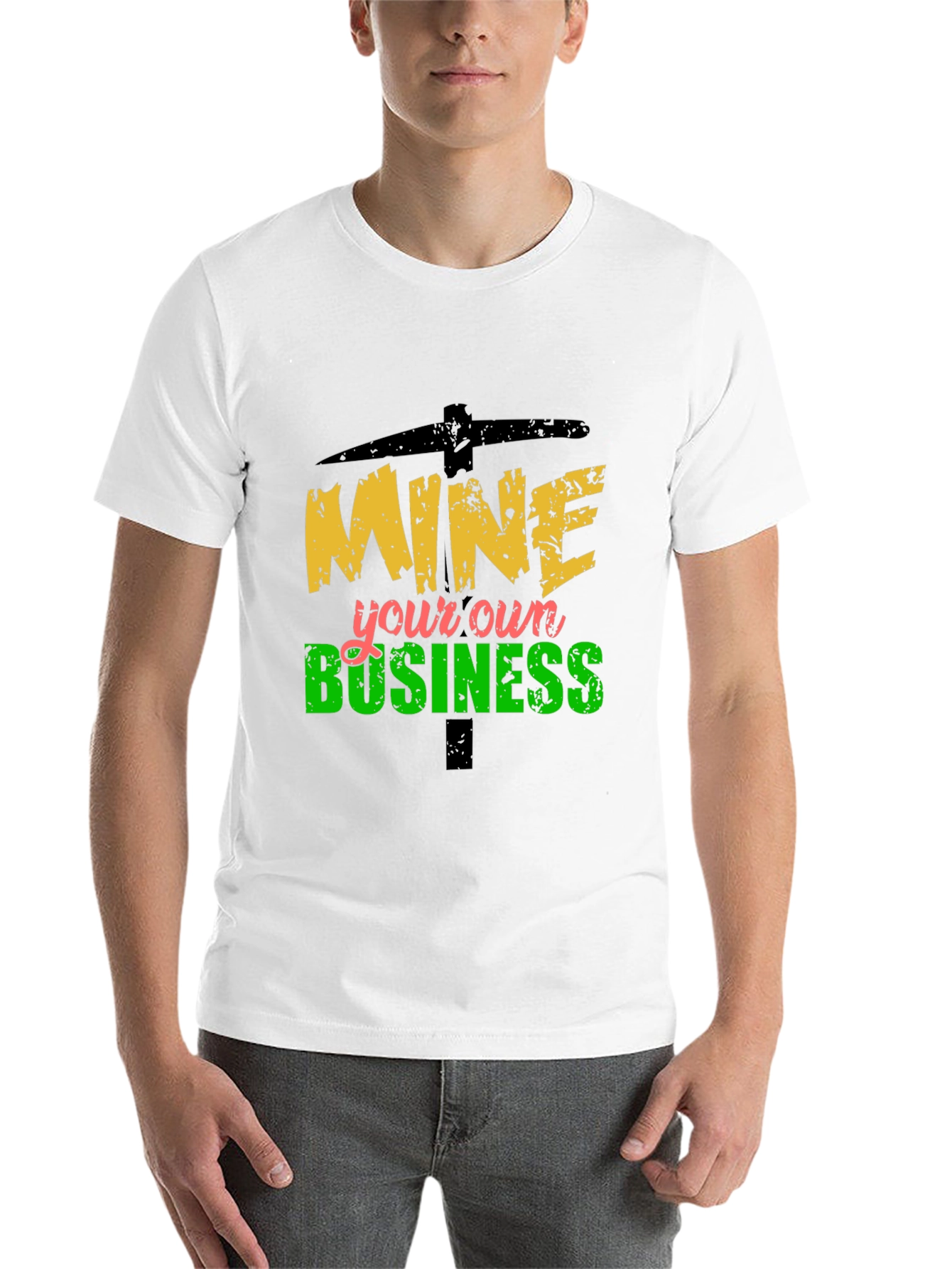 Black Mine Your Own Business Graphic Tee view 14