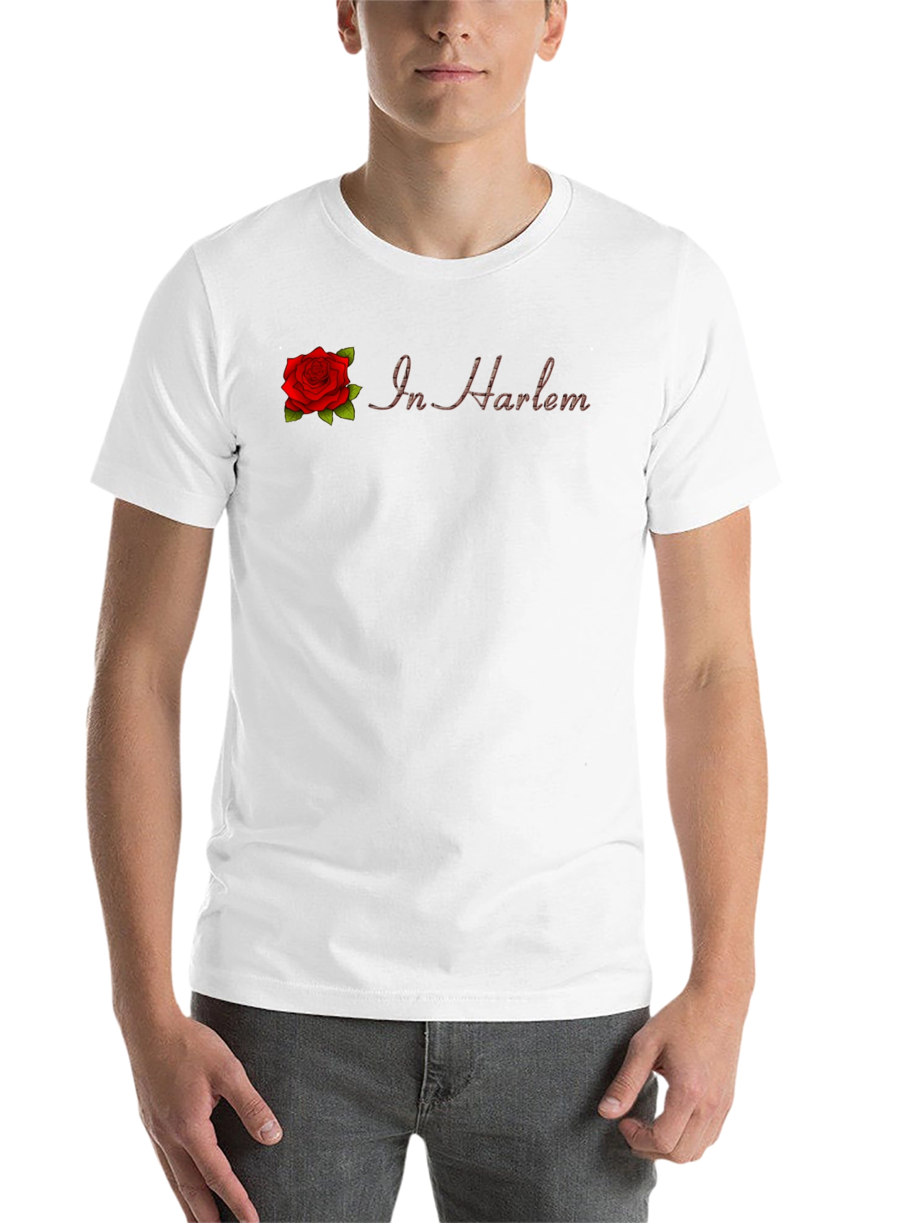 Black In Harlem Rose Graphic T-Shirt view 14