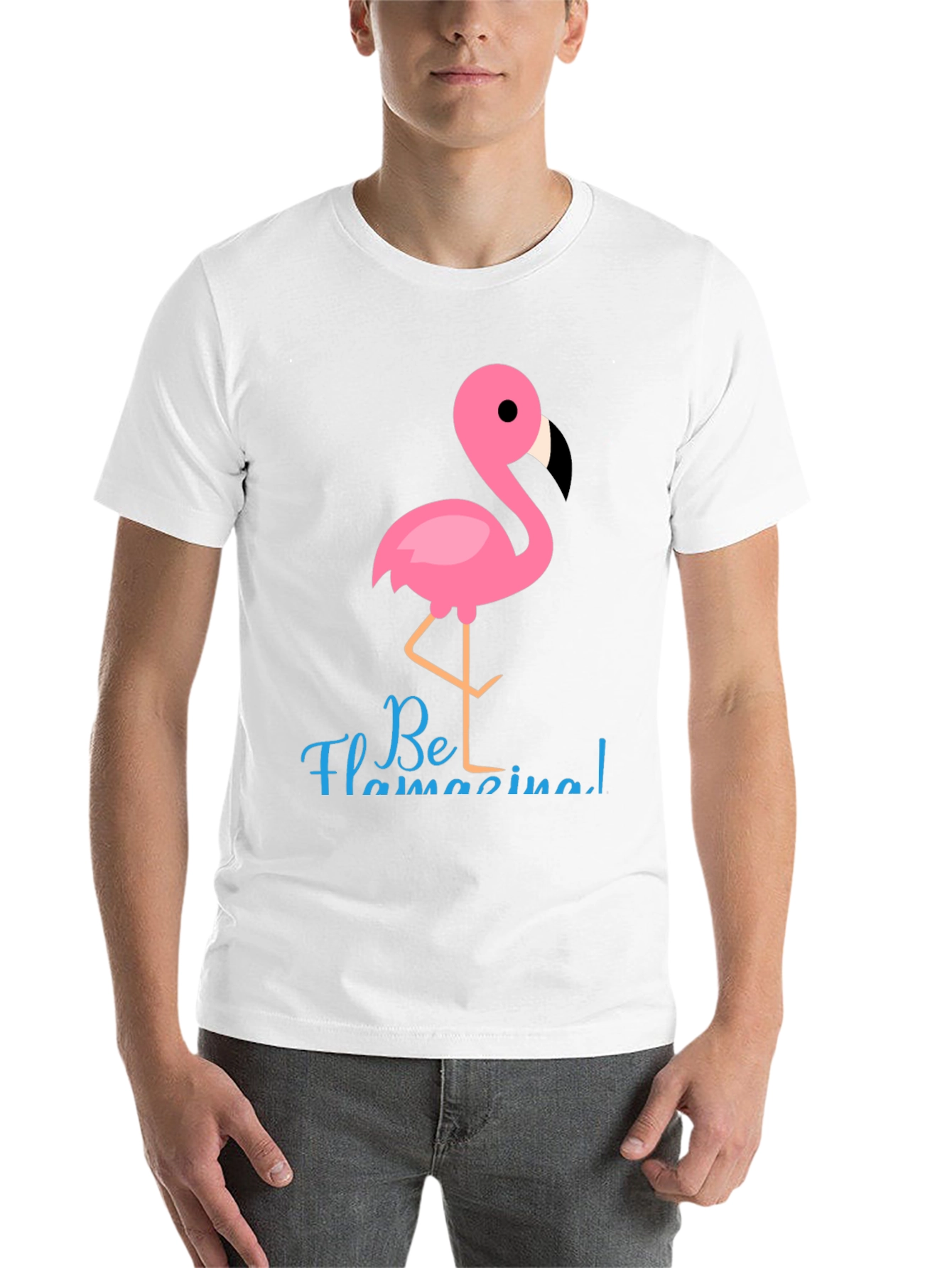 Be Flamazing T-Shirt - Fun Flamingo Graphic Tee - 14