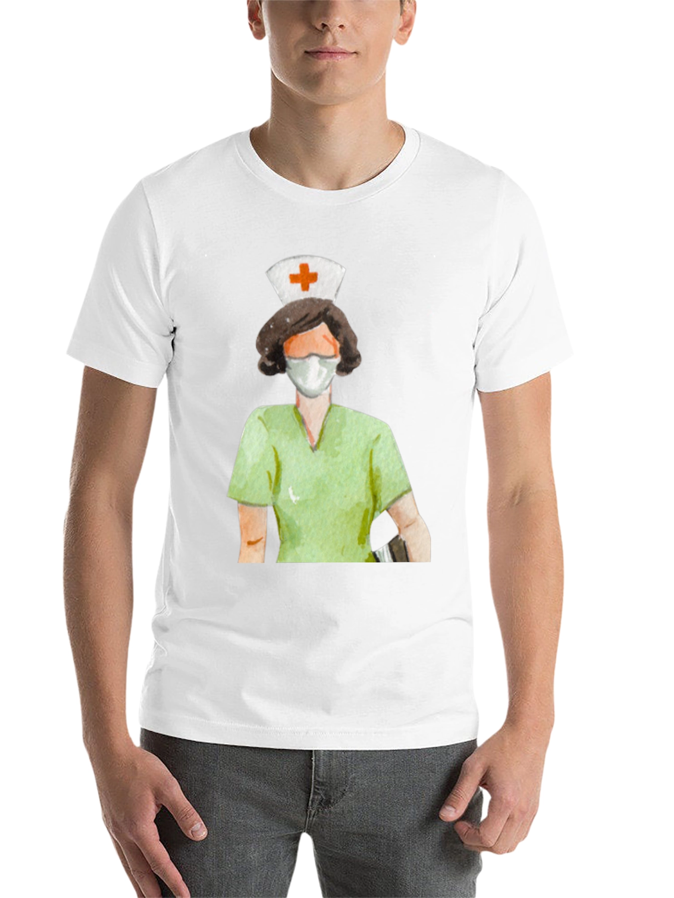 Black Nurse Graphic Tee - Unisex Short Sleeve T-Shirt view 14