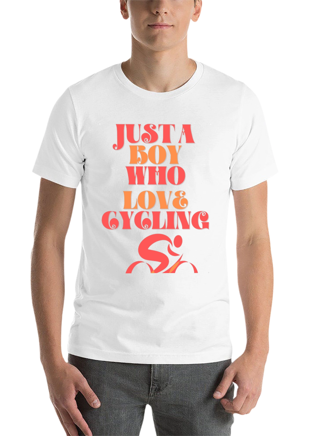 Black Boy Who Loves Cycling Graphic T-Shirt view 14