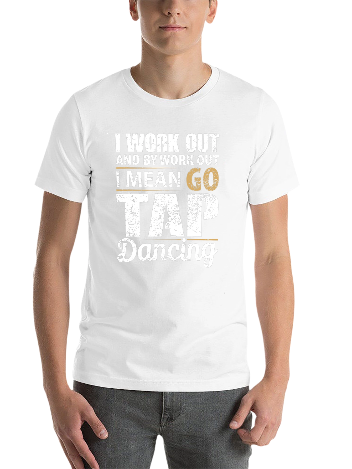 Black Tap Dancing Workout T-Shirt - Funny Dance Tee view 14