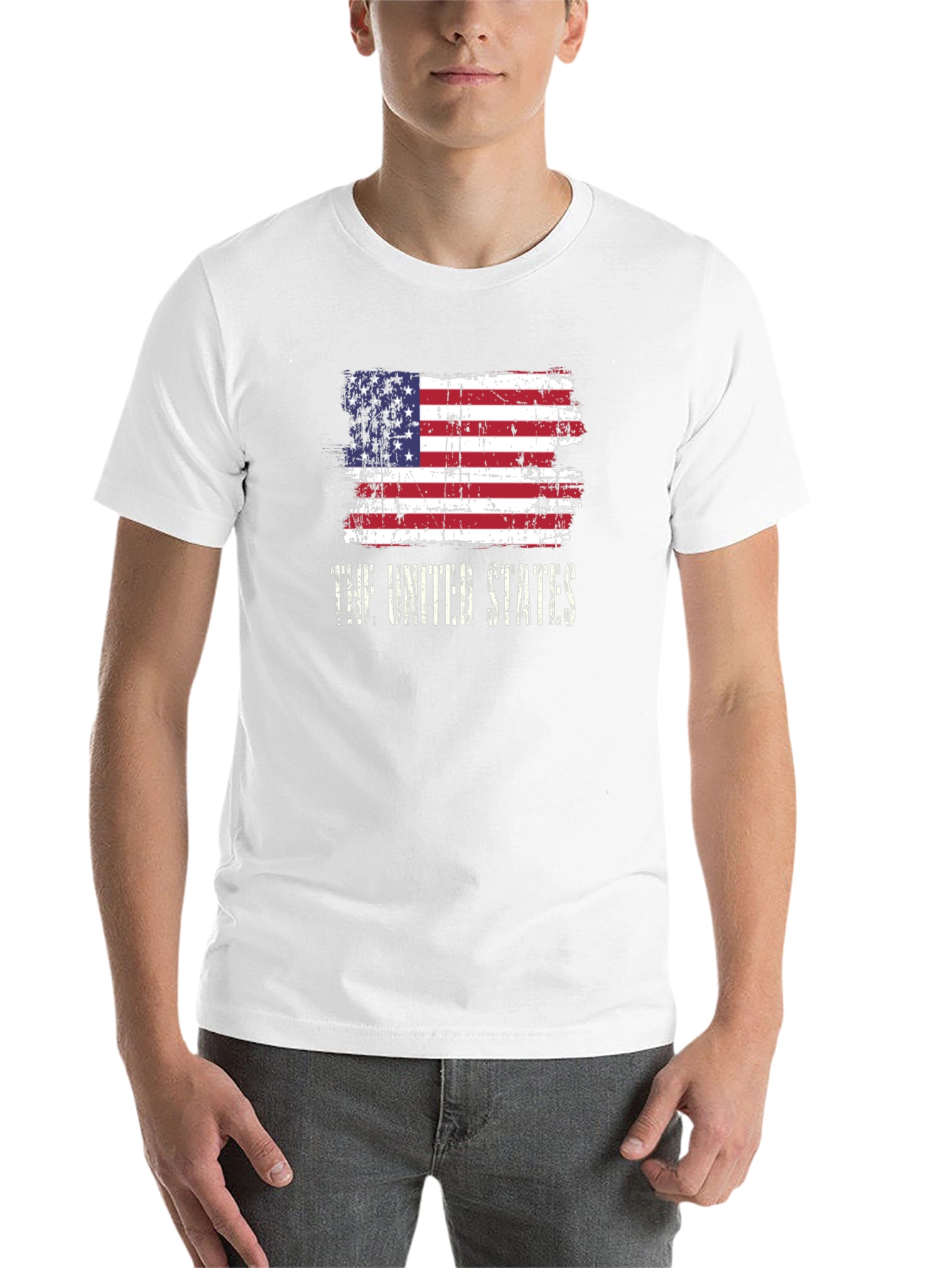 Black USA Flag T-Shirt Patriotic United States Vintage Look view 14