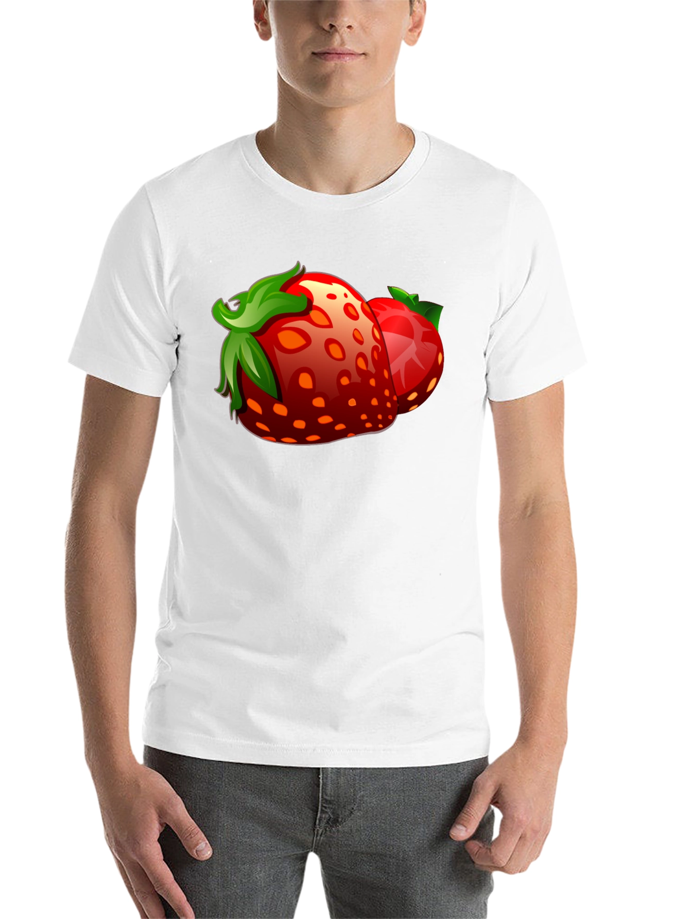 Black Strawberry Graphic Black T-Shirt view 14