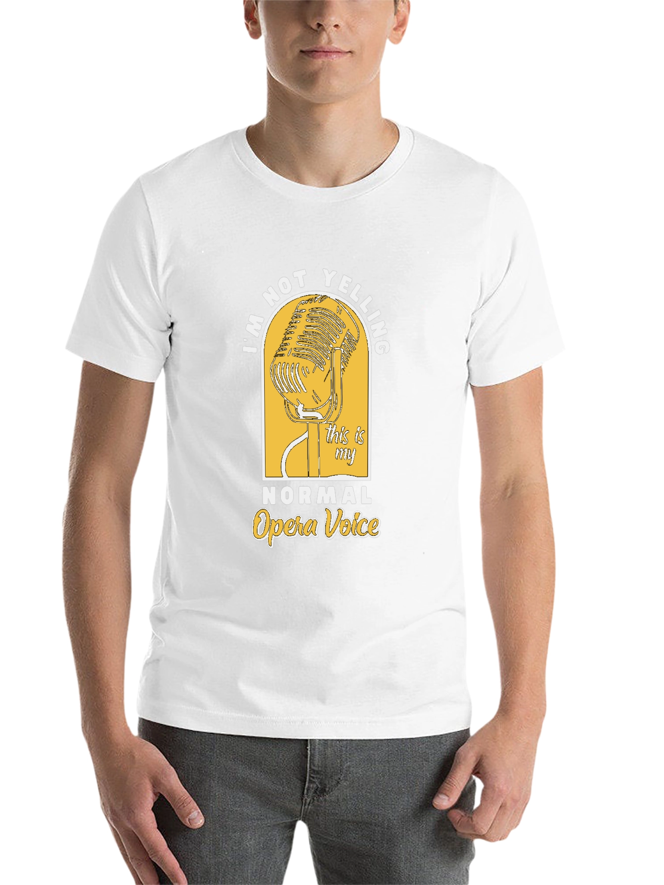 Black Opera Voice Graphic Tee - Black Cotton T-Shirt view 14