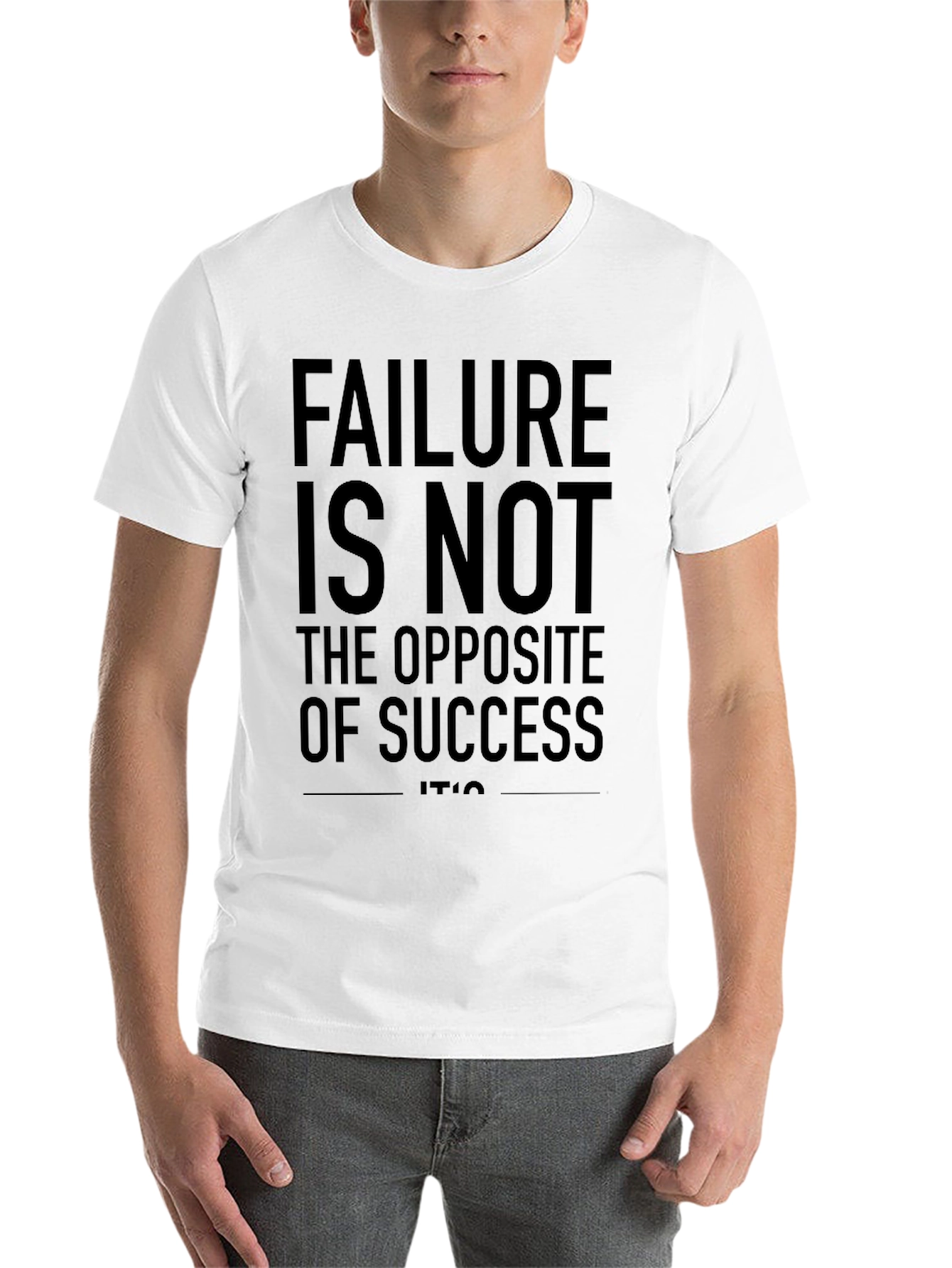 Black Failure is Not Opposite of Success T-Shirt view 14