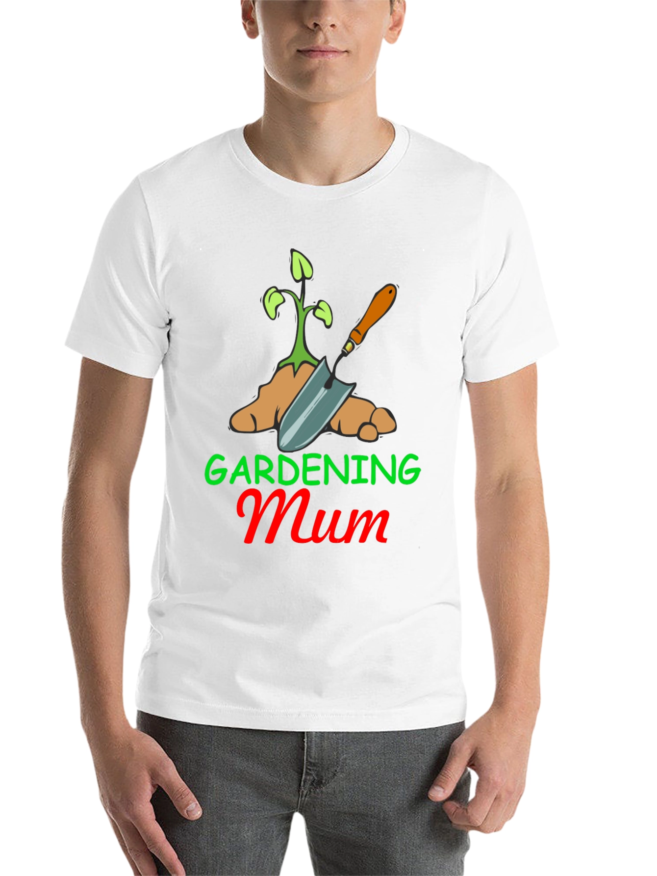 Black Gardening Mum T-Shirt - Black Cotton Blend view 14