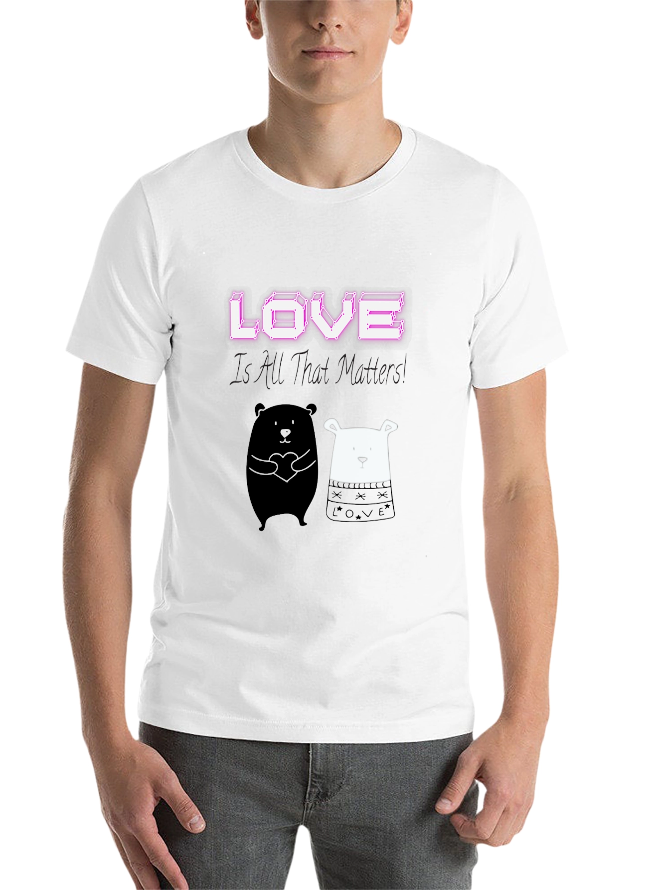 Black Love Matters Graphic Tee: Black view 14