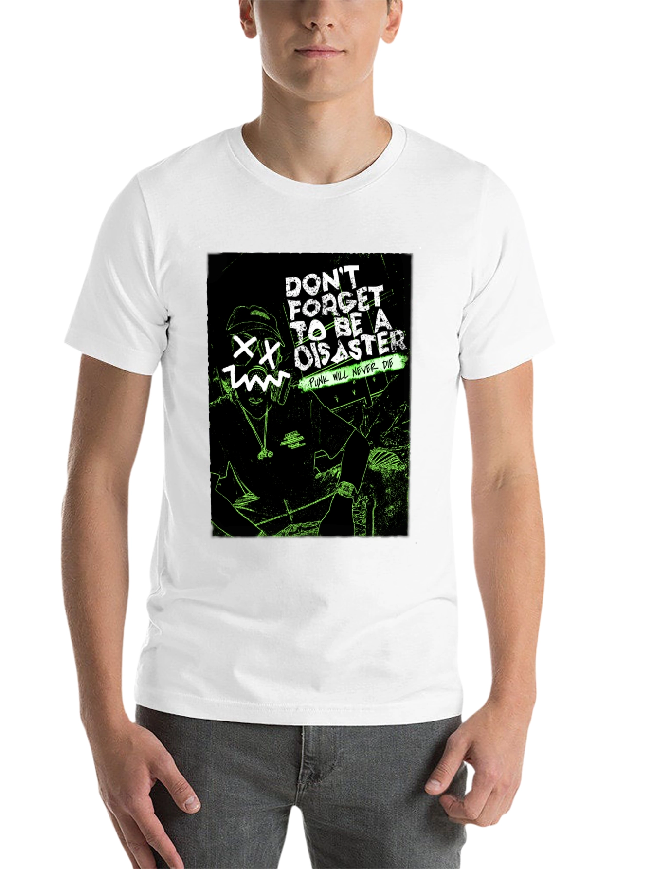 Punk Never Dies Graphic Tee - Black - 14