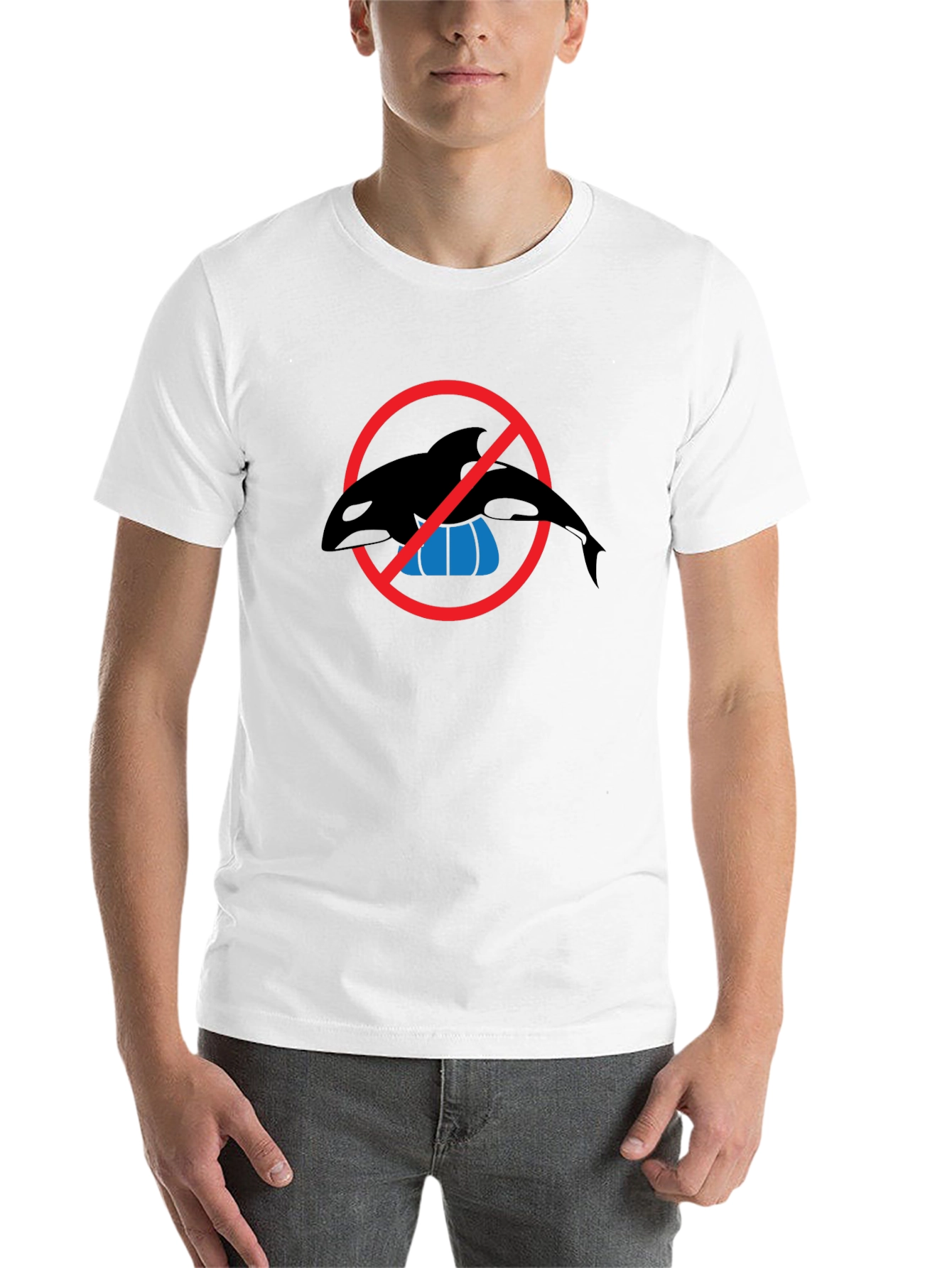 Black Anti-Orca Show Black T-Shirt view 14