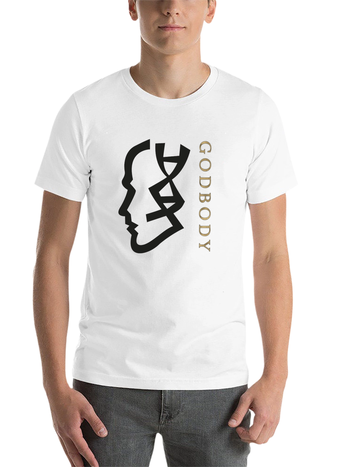 Black Godbody Black T-Shirt - Modern Graphic Tee view 14