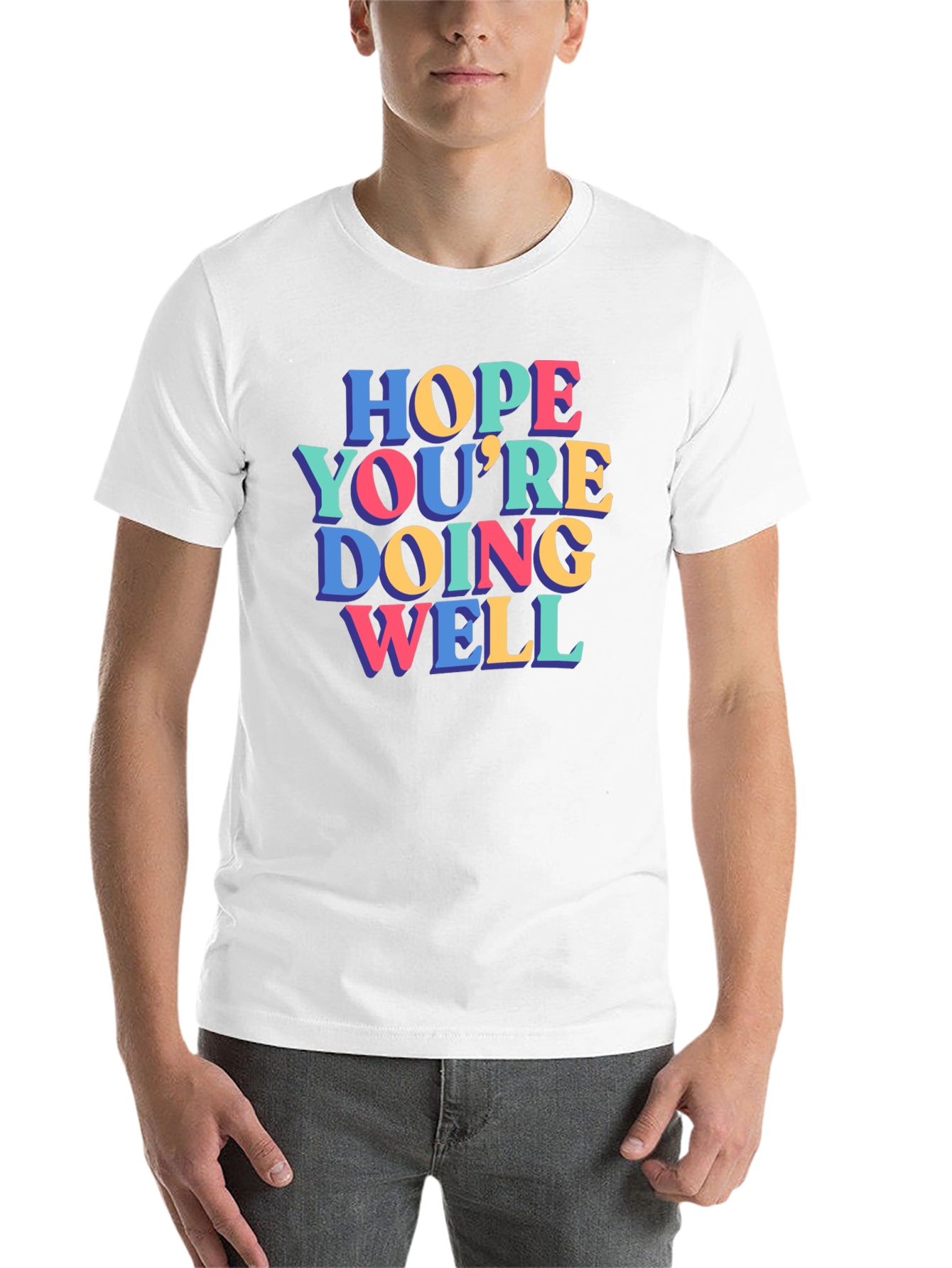 Black Hope You're Doing Well Graphic Tee view 14