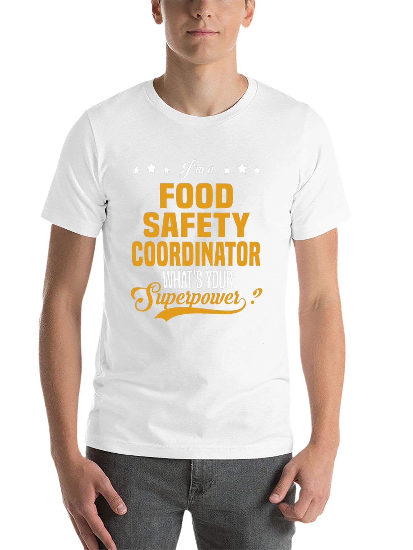 Black Food Safety Coordinator Superpower T-Shirt view 14