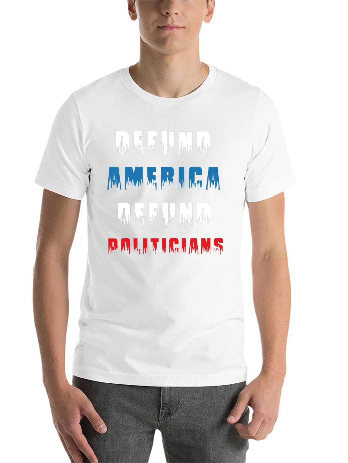 Black Defund America Politicians Graphic Tee view 14