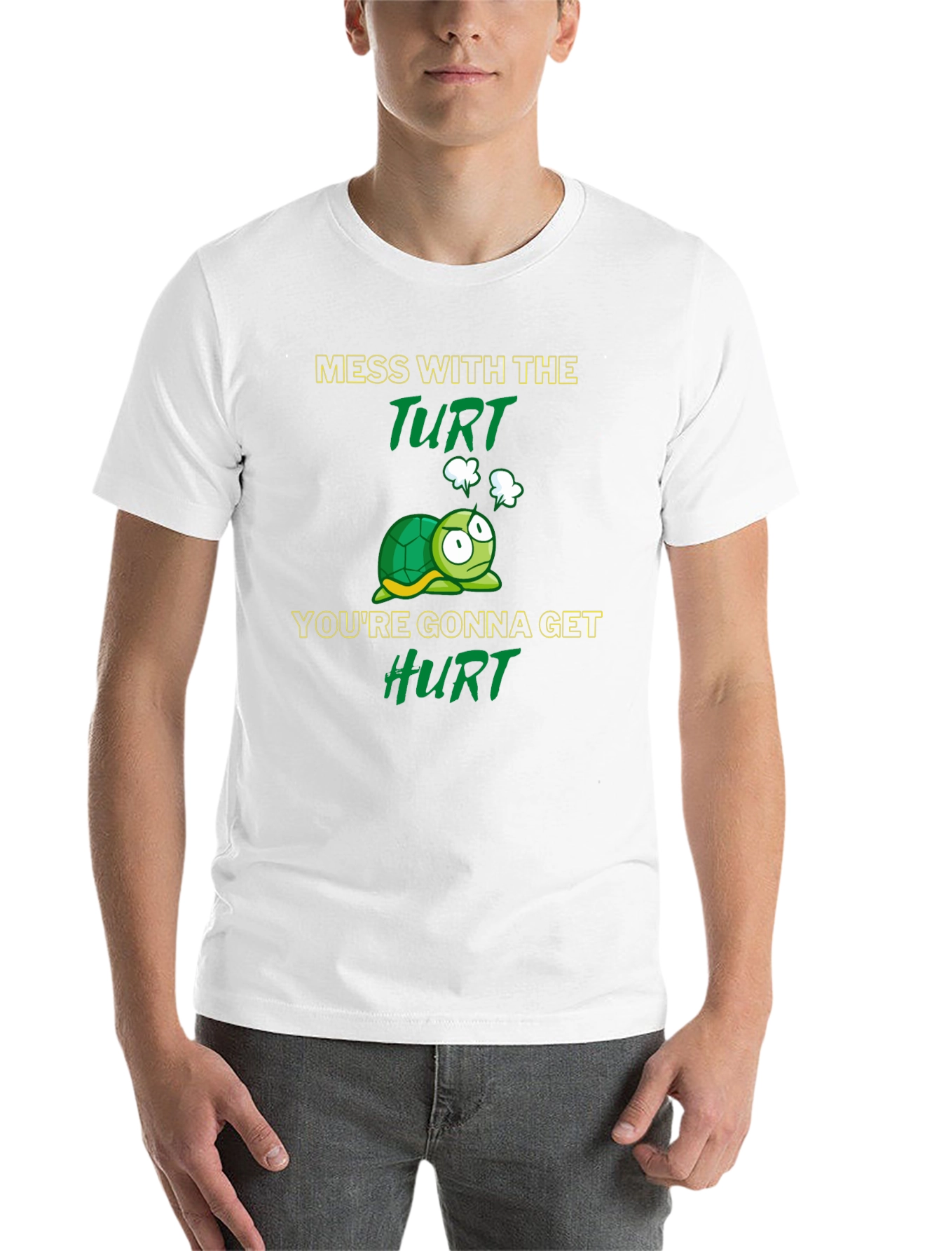 Black Mess with the Turt Graphic T-Shirt view 14