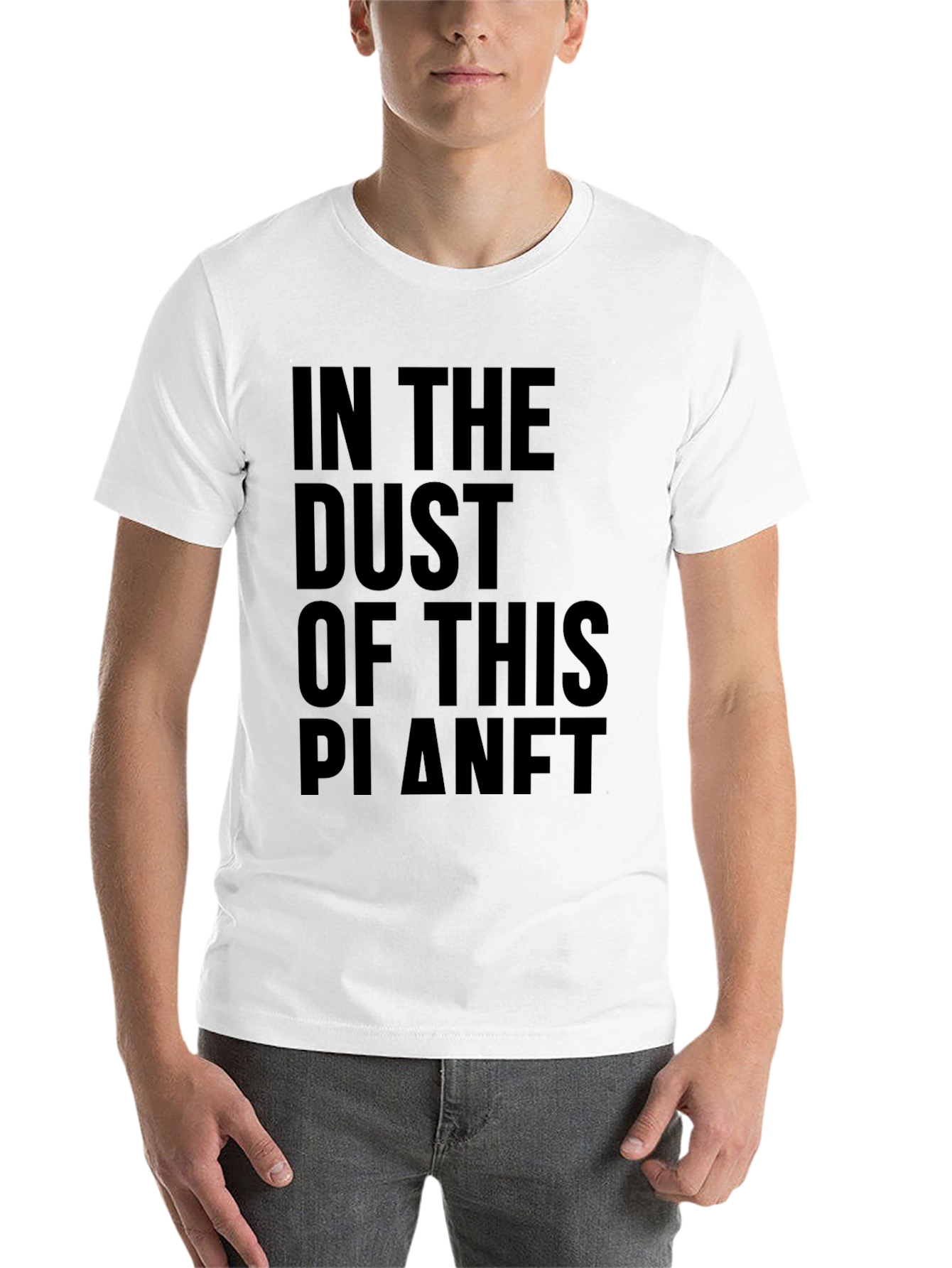 Black In The Dust Of This Planet Black Graphic Tee view 14