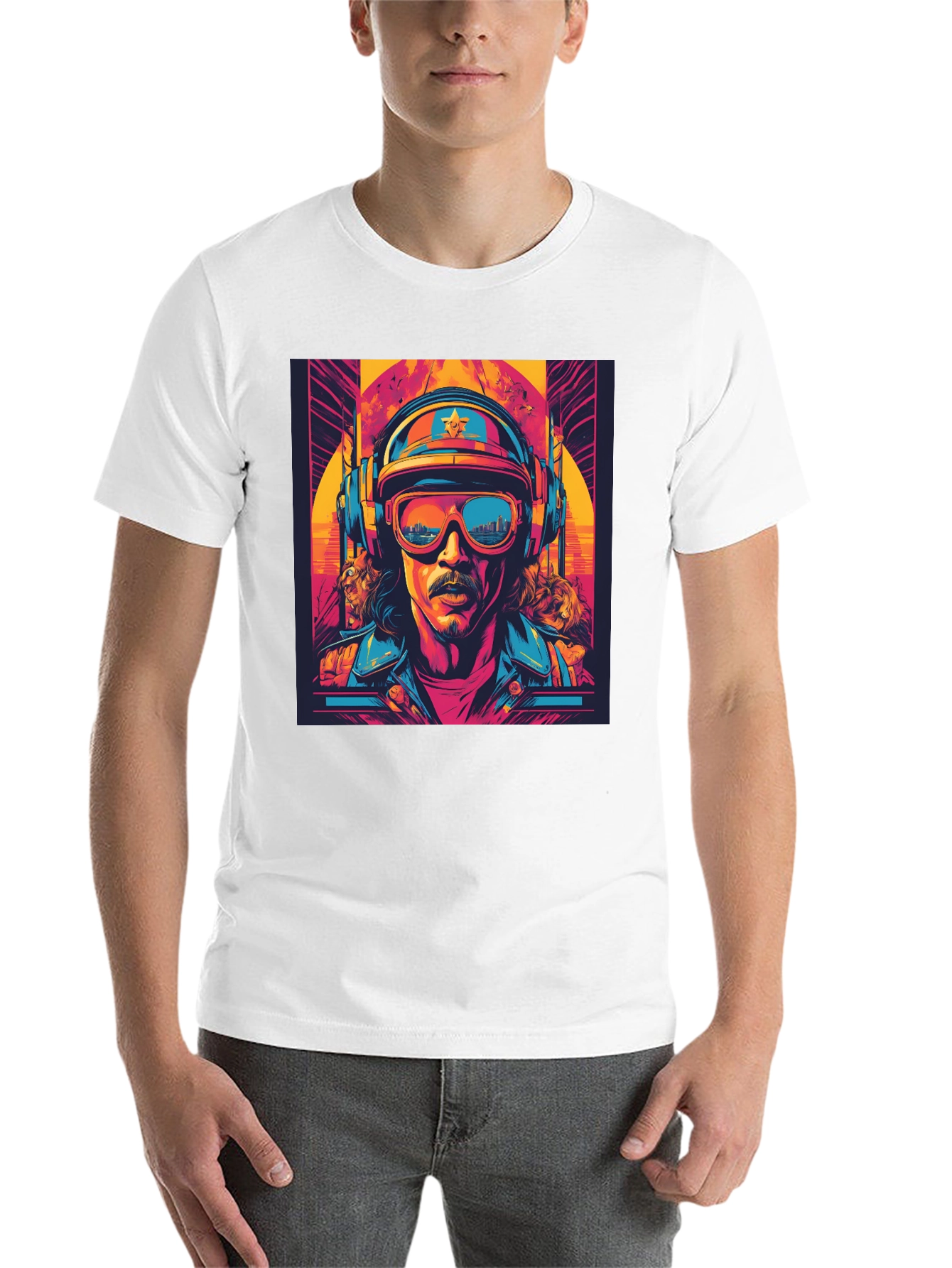 Black Retro Cool Graphic Tee view 14