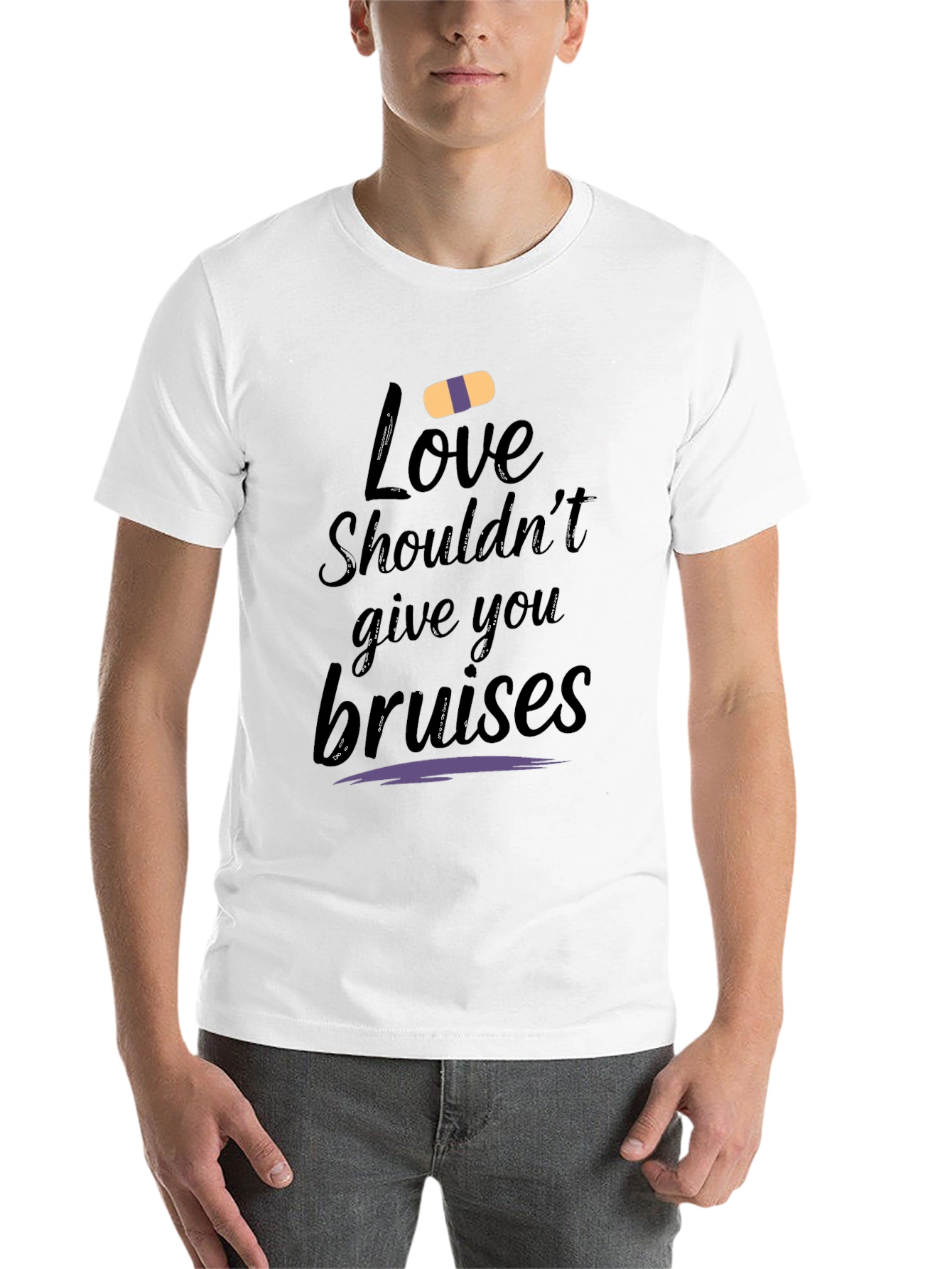 Black Love Shouldn't Bruise Graphic Tee view 14