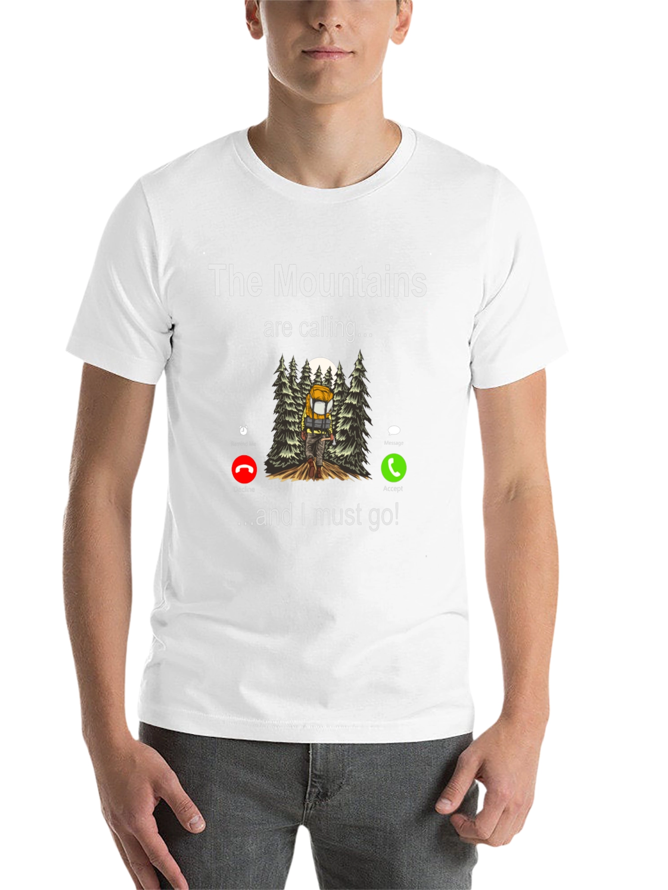 Black Mountains Calling T-Shirt - Hiker's Adventure Tee view 14