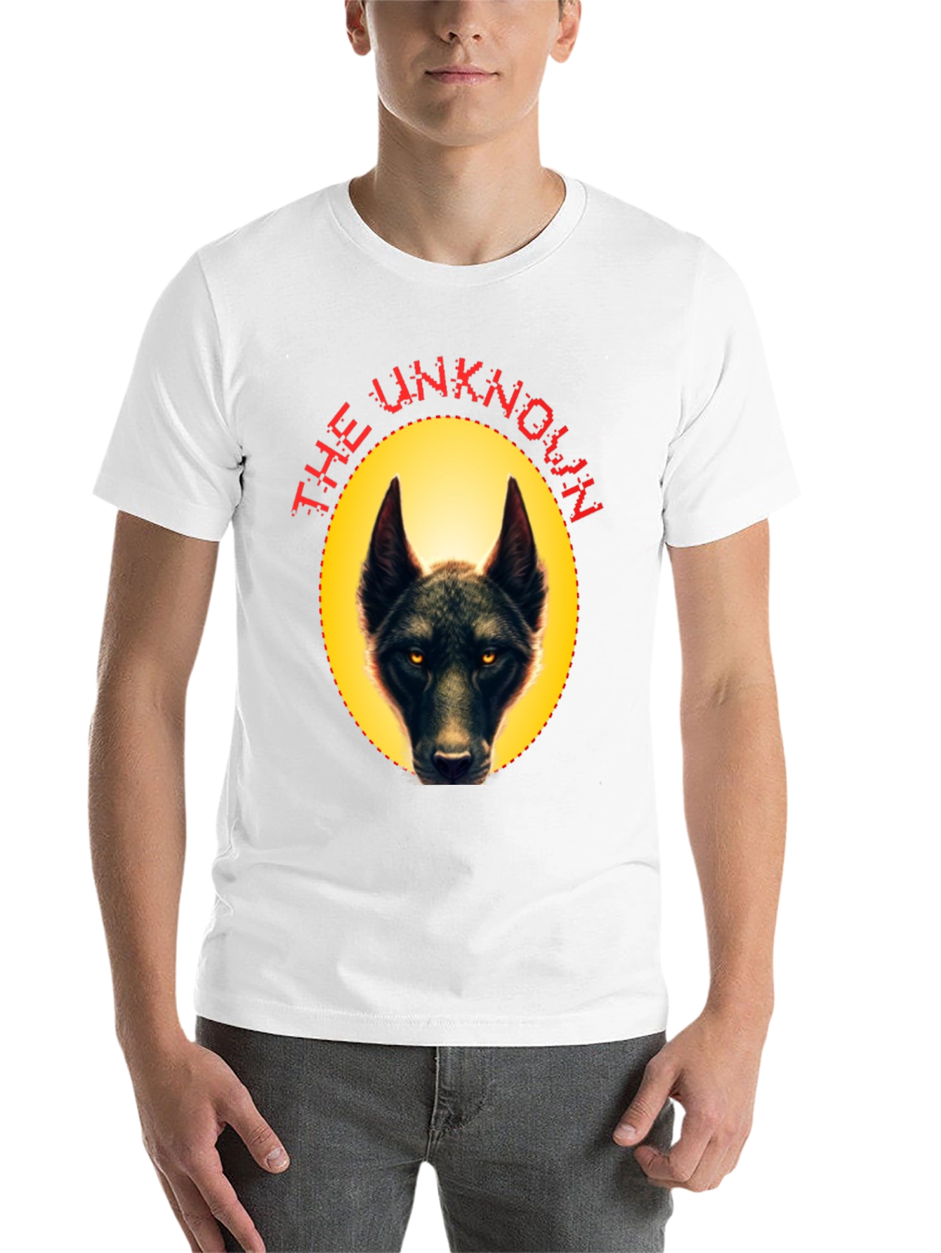 Black The Unknown Wolf Graphic Tee view 14