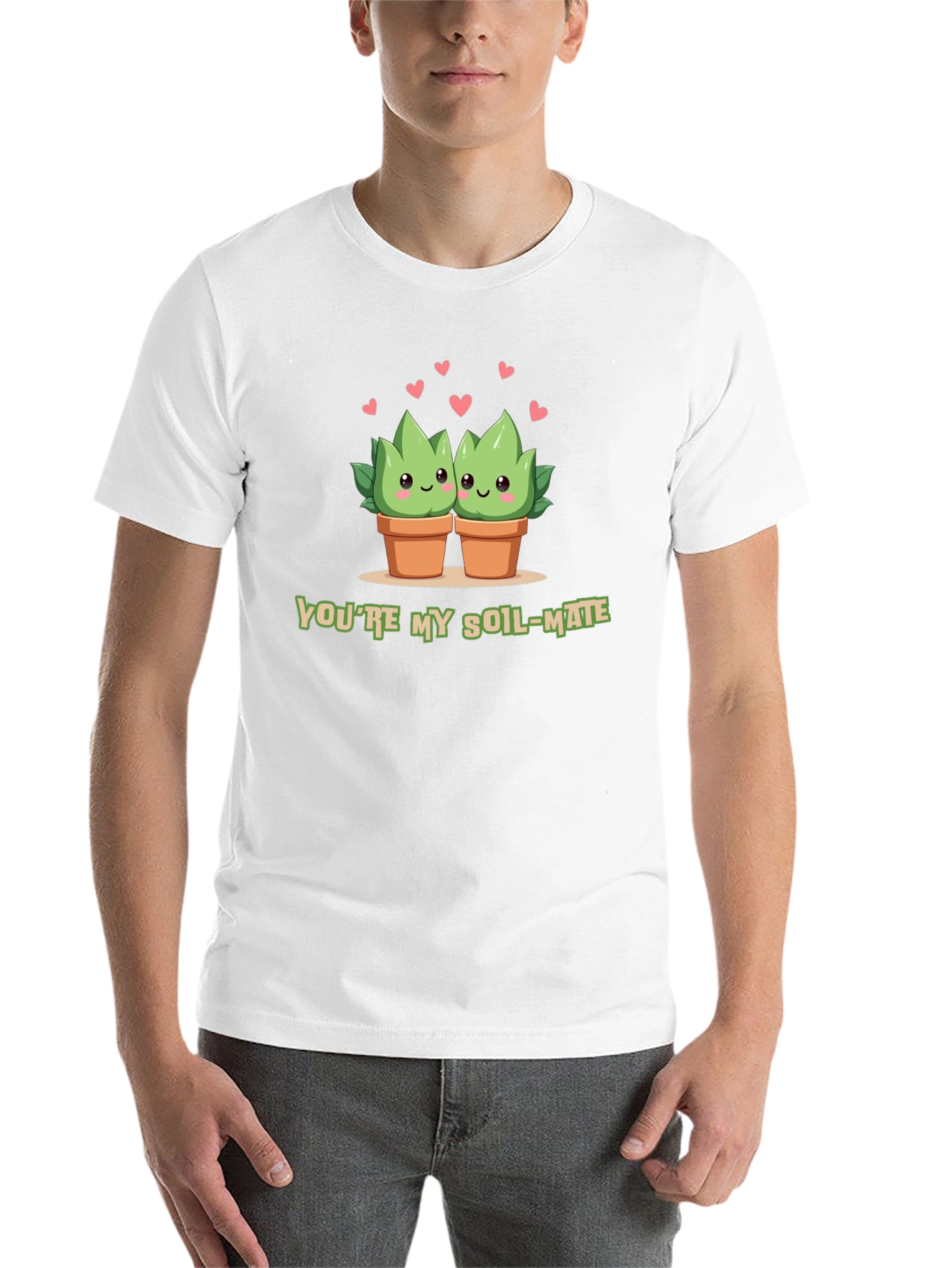 Black Soil-Mate Succulent Plant T-Shirt view 14
