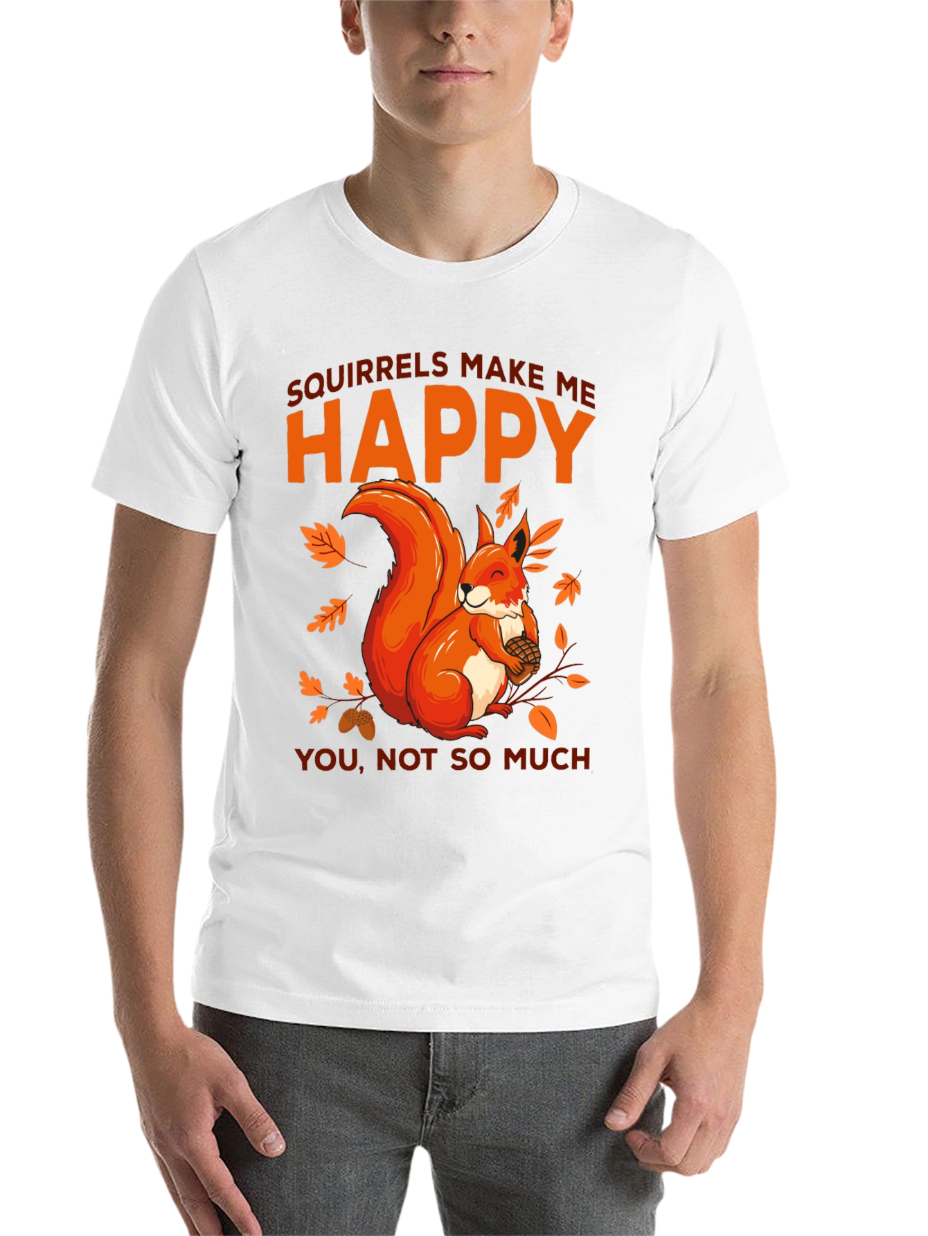 Black Squirrels Make Me Happy Graphic T-Shirt view 14
