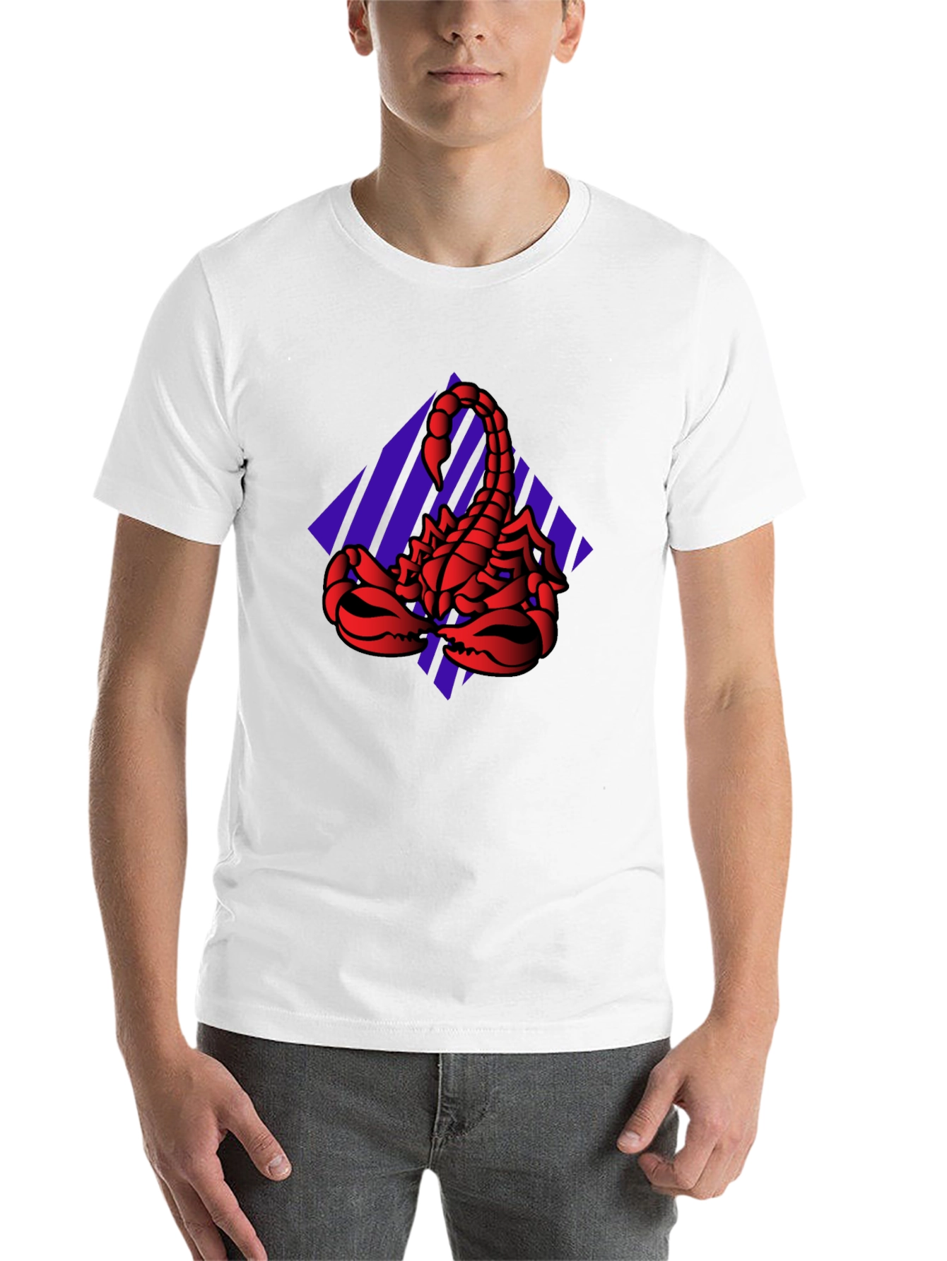 Black Scorpion Graphic Tee - Bold Red Design view 14